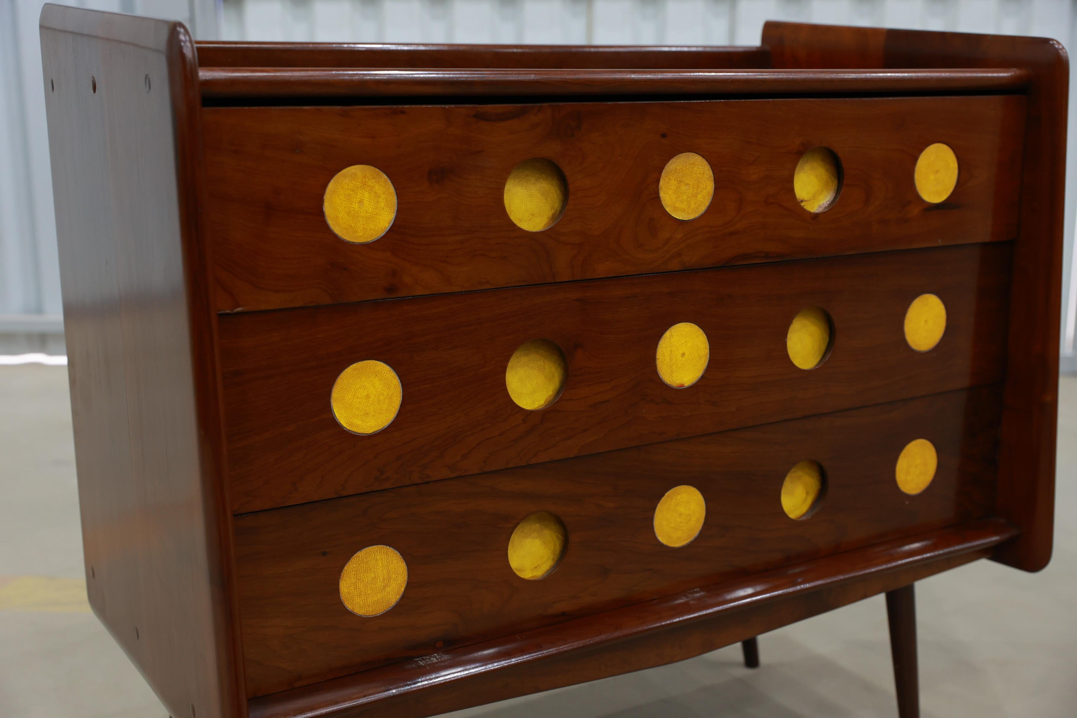 20th Century Brazilian Modern Chest of Drawers in Hardwood by Moveis Cimo, 1950s, Brazil For Sale