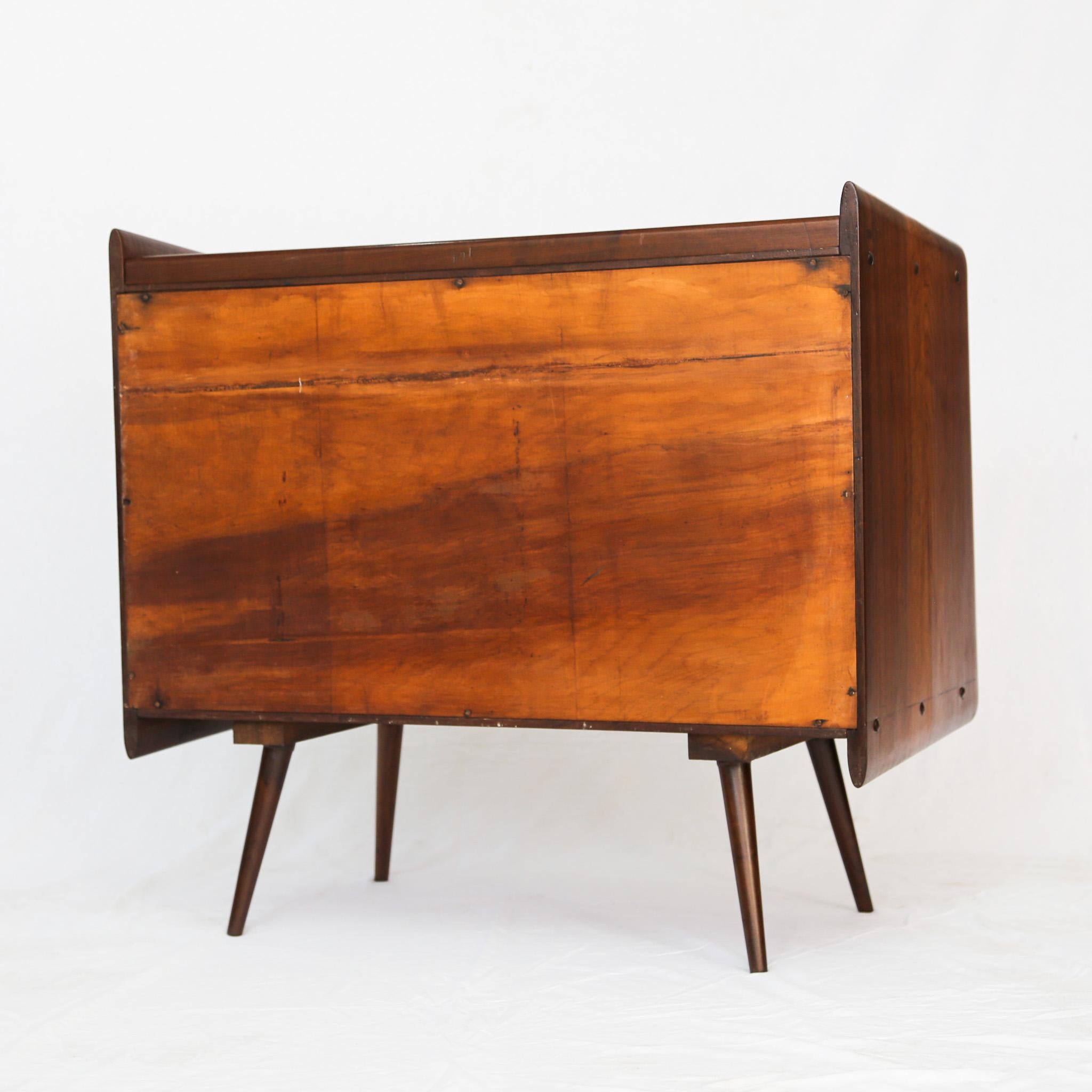 Brazilian Modern Chest of Drawers in Hardwood by Moveis Cimo, 1950s, Brazil 1