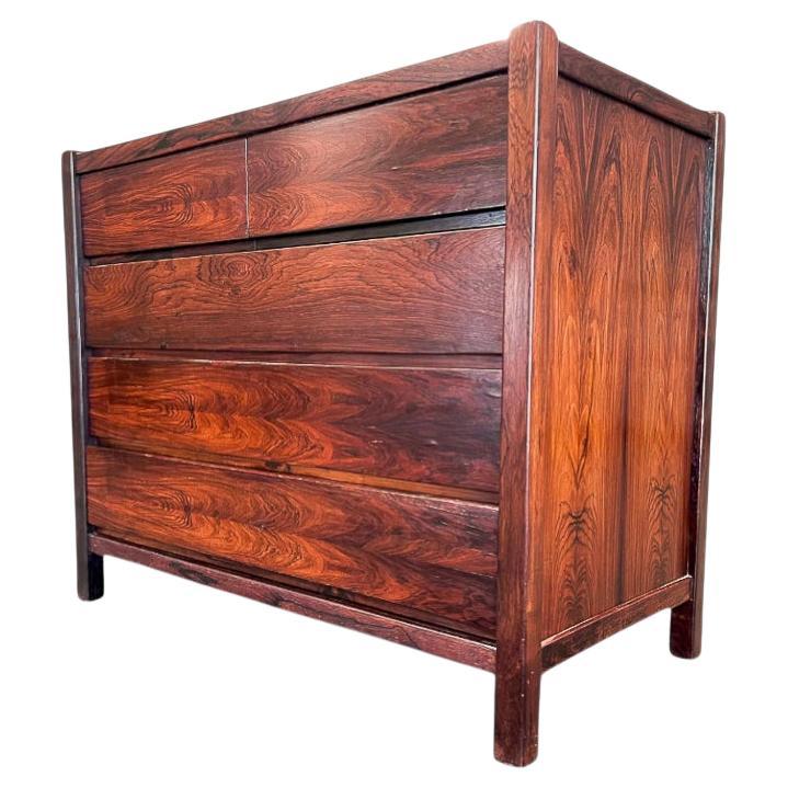 Brasilianische Modern Kommode mit 5 Schubladen aus Palisanderholz, Unknown, 1960er