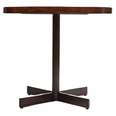 Brazilian Modern Cocktail Table in Hardwood & White Top by Jorge Zalszupin, 1970