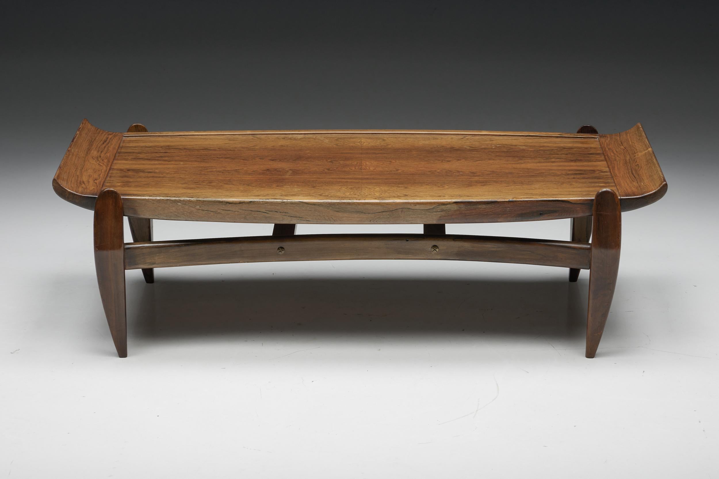 Mid-20th Century Brazilian Modern Coffee Table by Jean Gillon, 1960s For Sale