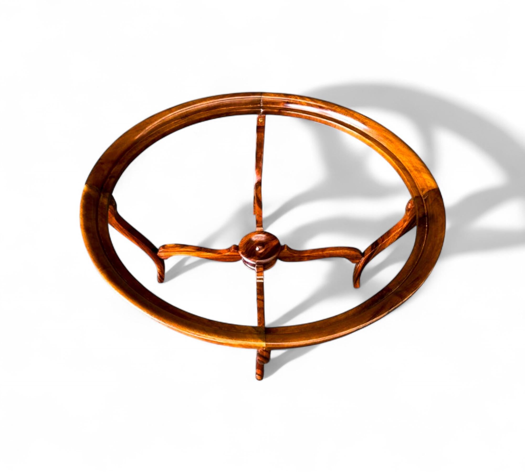 Brésilien Brazilian Modern Coffee Table in Caviuna & Glass, Giuseppe Scapinelli, 1950s en vente