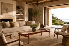 Brazilian Modern Coffee Table in Caviúna Wood and Marble by Bertomeu, 1960s
