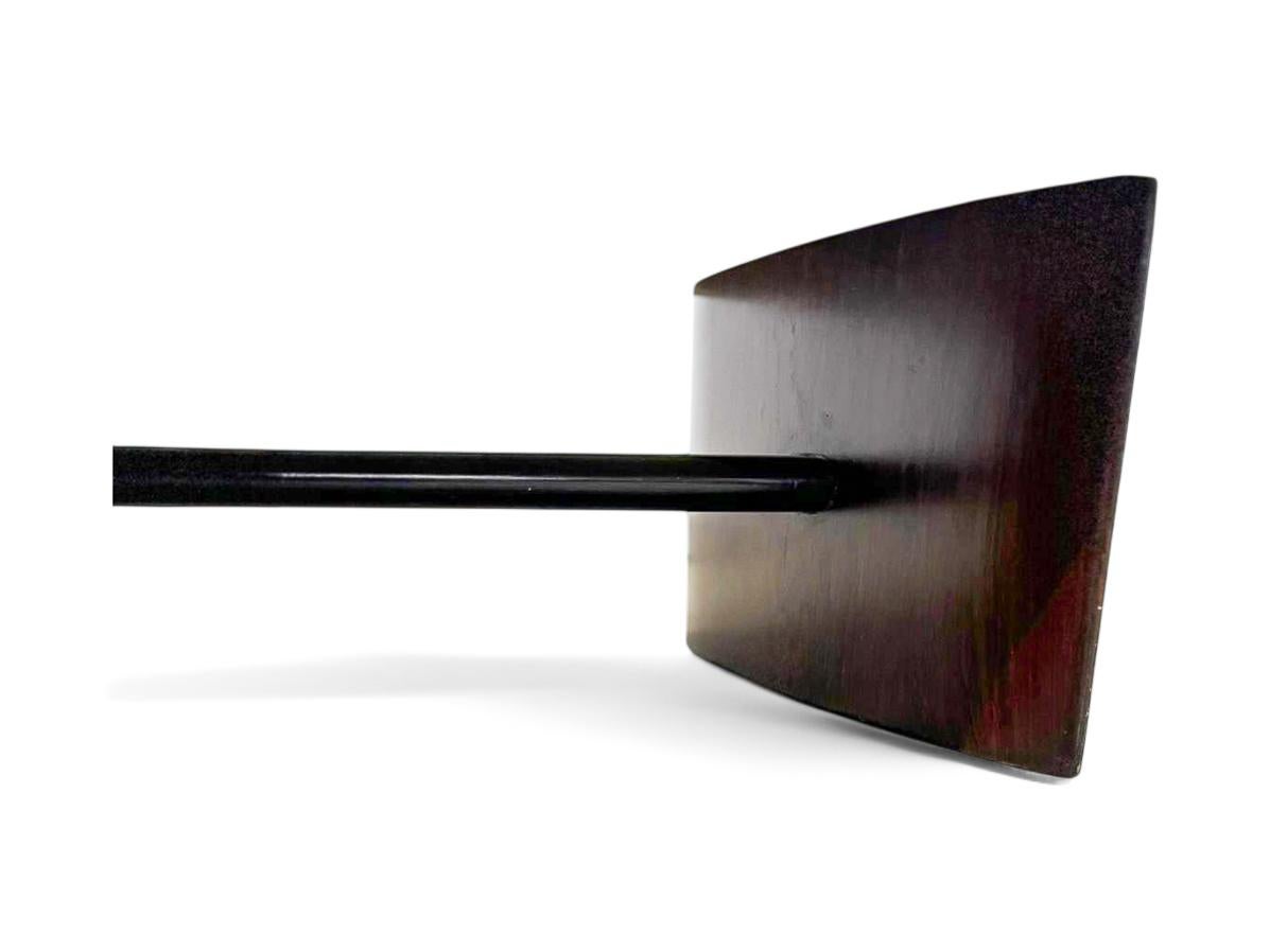 Mid-Century moderno Tavolino da caffè moderno brasiliano in legno e marmo, Joaquim Tenreiro, anni '50 in vendita