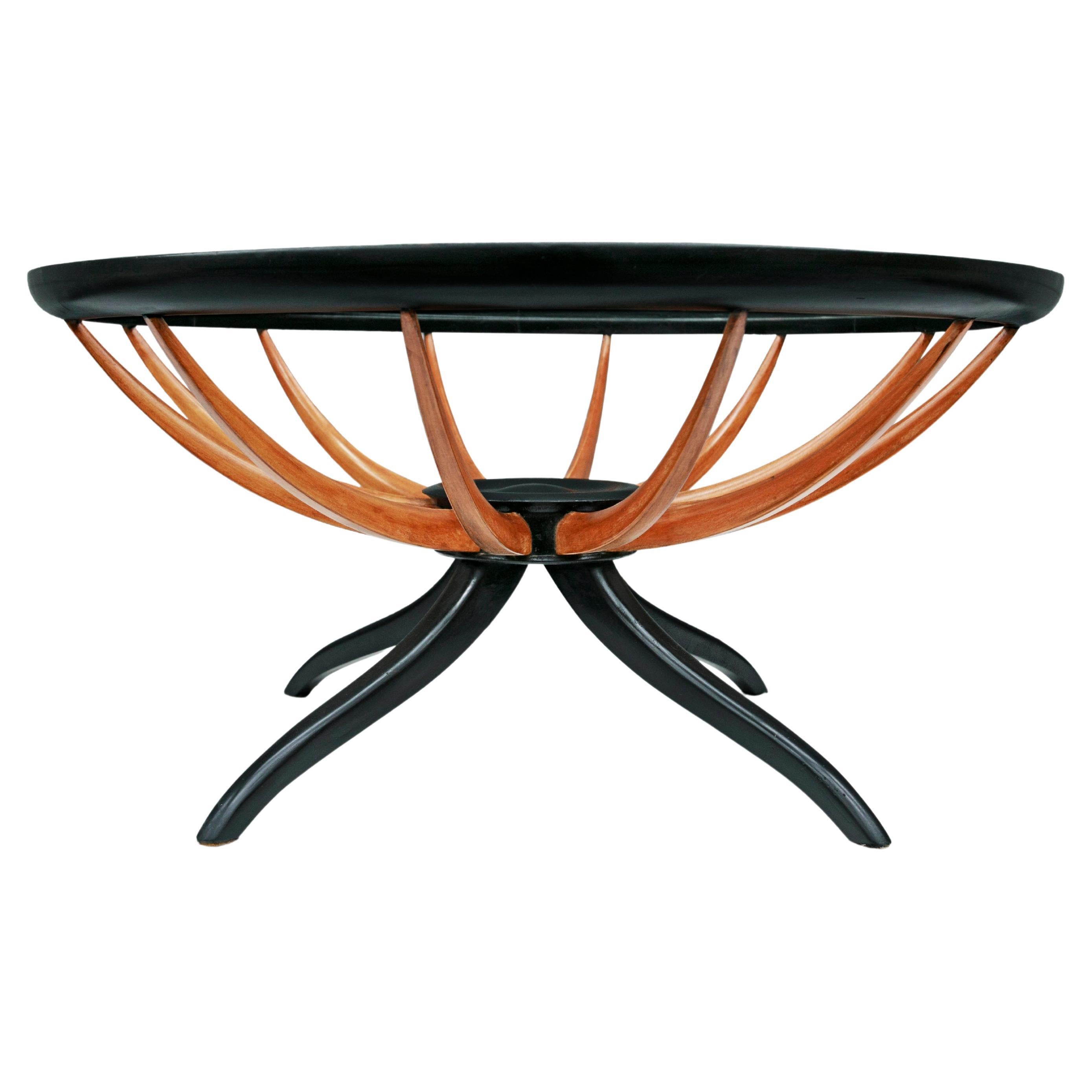 Brazilian Modern Coffee Table in Two Tones of Hardwood by G. Scapinelli, Brazil For Sale