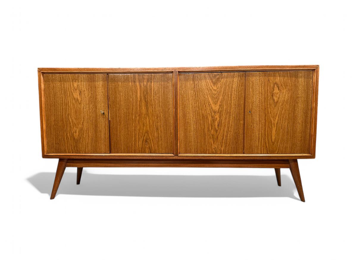 Brasilianische moderne Anrichte der brasilianischen Moderne, Joaquim Tenreiro für Laubisch & Hirth zugeschrieben im Zustand „Gut“ im Angebot in New York, NY
