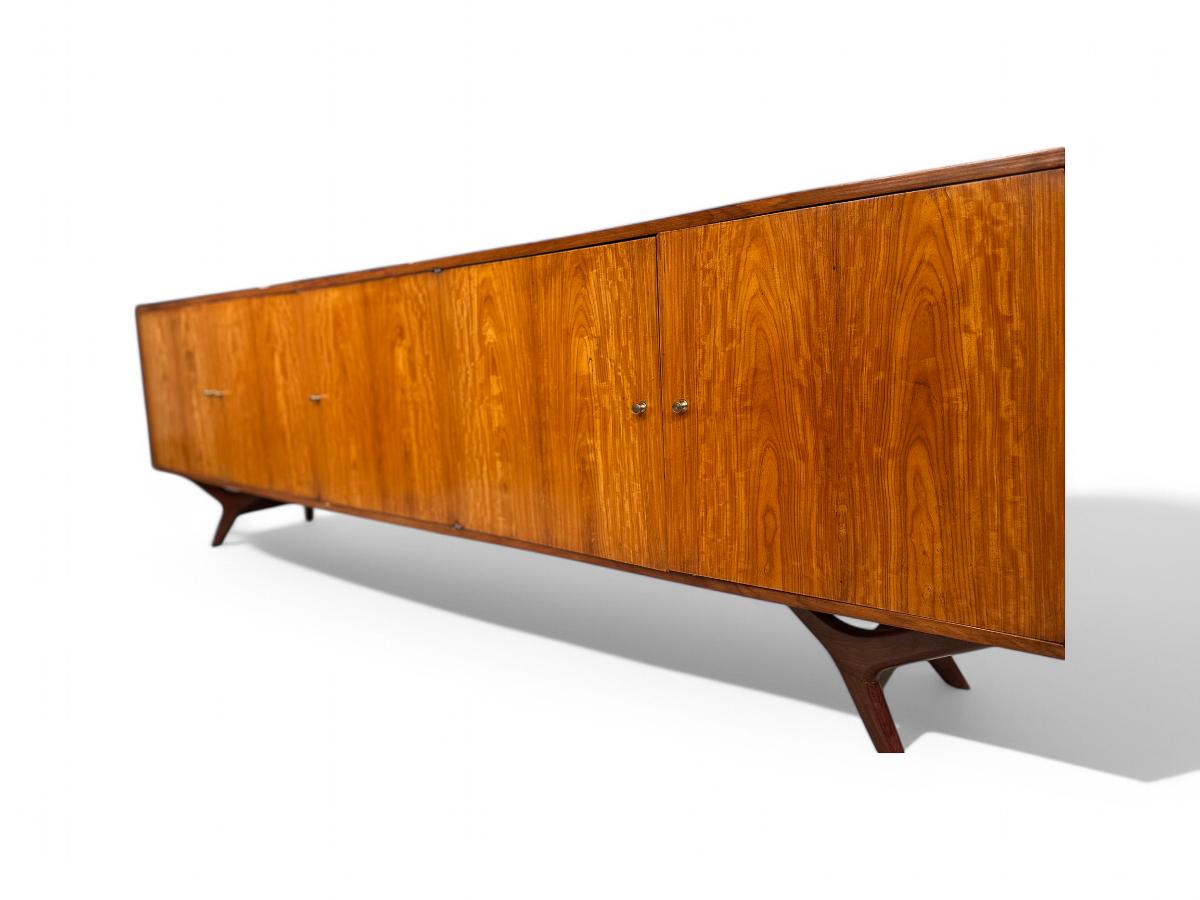 Brasilianische moderne Credenza aus Caviuna-Hartholz von Forma Moveis, 1960er Jahre, Brasilien im Angebot 1