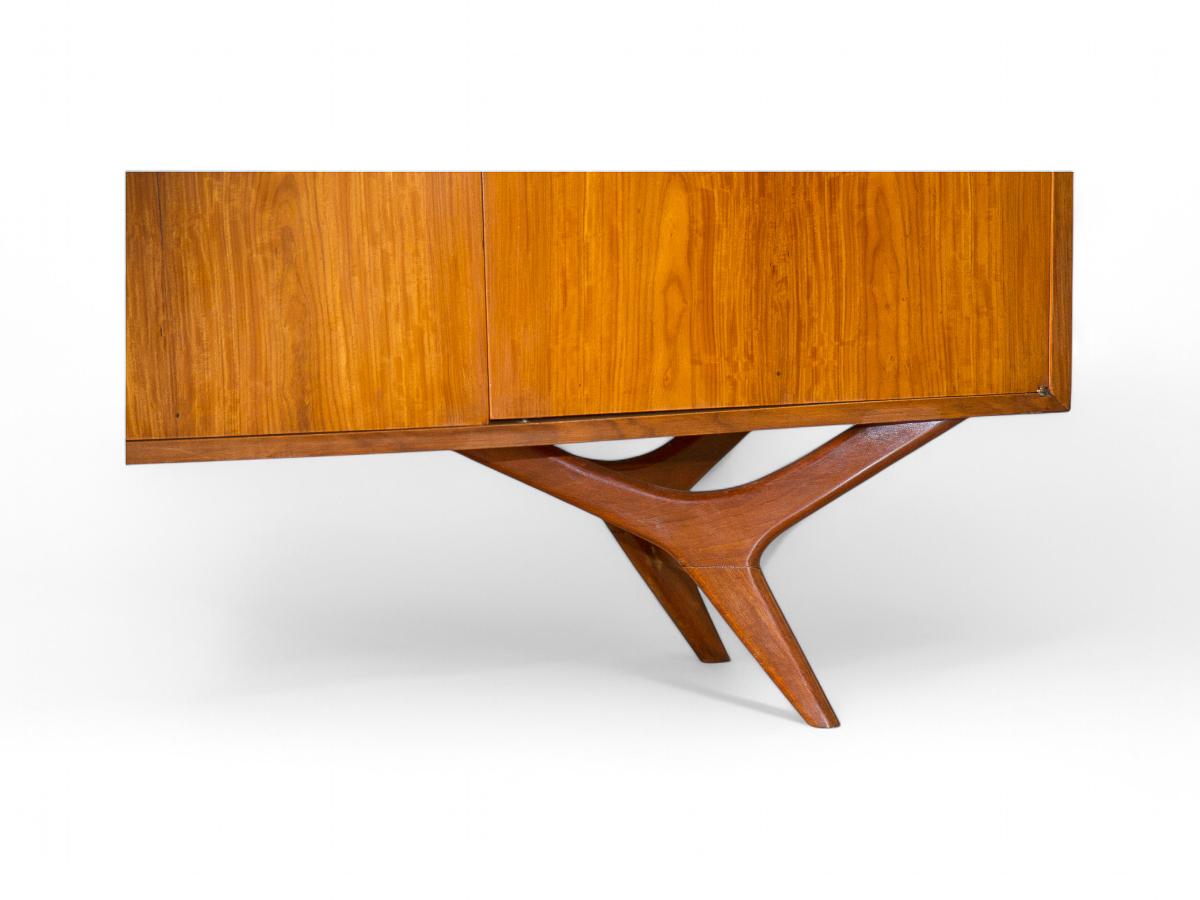 Brasilianische moderne Credenza aus Caviuna-Hartholz von Forma Moveis, 1960er Jahre, Brasilien im Angebot 3