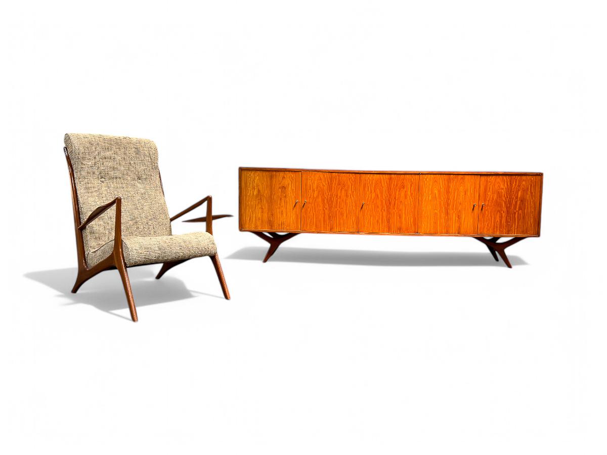 Brasilianische moderne Credenza aus Caviuna-Hartholz von Forma Moveis, 1960er Jahre, Brasilien im Angebot 8