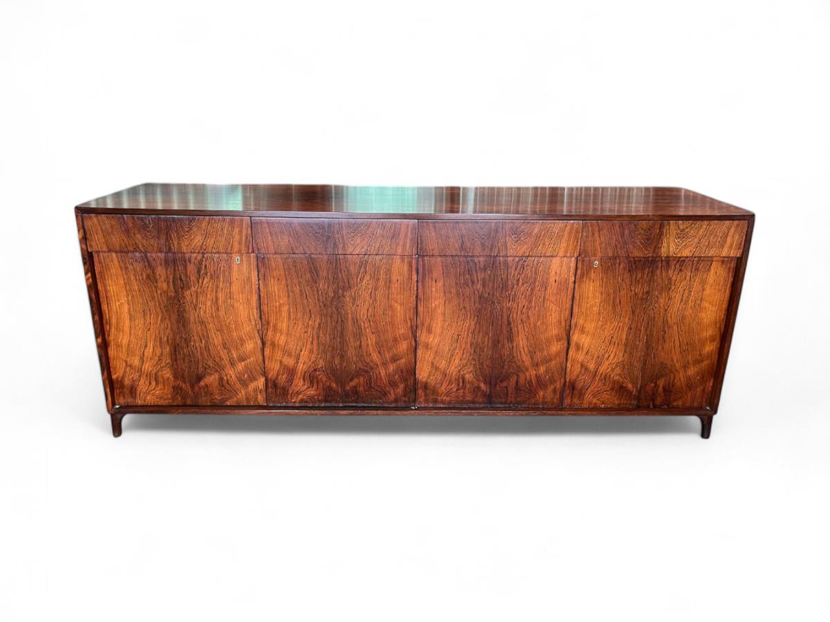 Brasilianische moderne Anrichte aus Hartholz von Francisco Alva, ca. 1960er Jahre (20. Jahrhundert) im Angebot