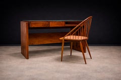 Brazilian Modern Curva Chair in Hardwood & Caning, Joaquim Tenreiro, 1960s