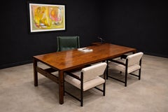 Brazilian Modern Desk with four drawers in Rosewood, Sergio Rodrigues, 1960s