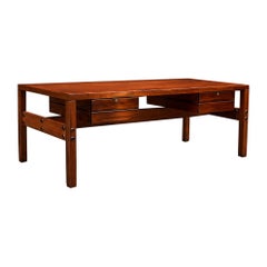 Brazilian Modern Desk with four drawers in Rosewood, Sergio Rodrigues, 1960s