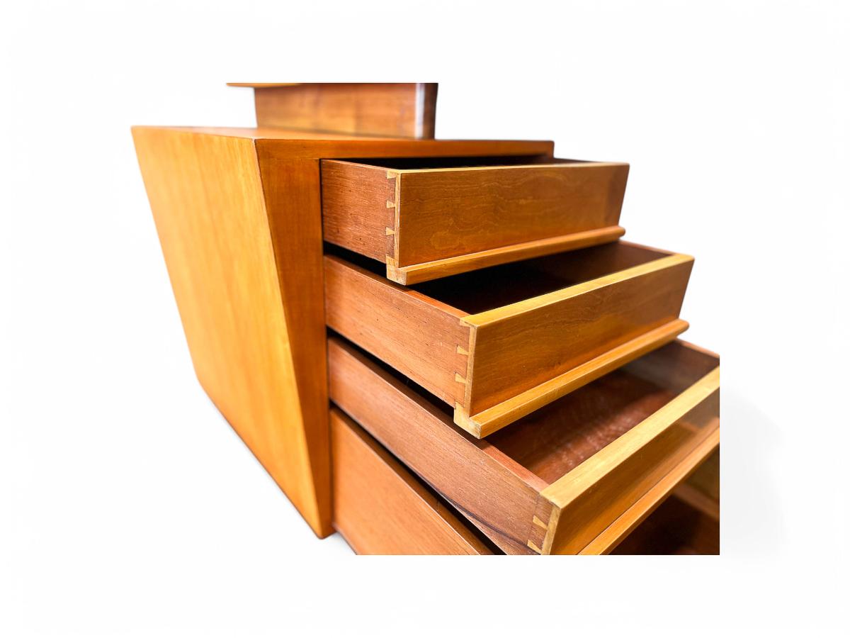 Bureau moderne brésilien de forme organique en bois dur, Joaquim Tenreiro, années 1950 en vente 4