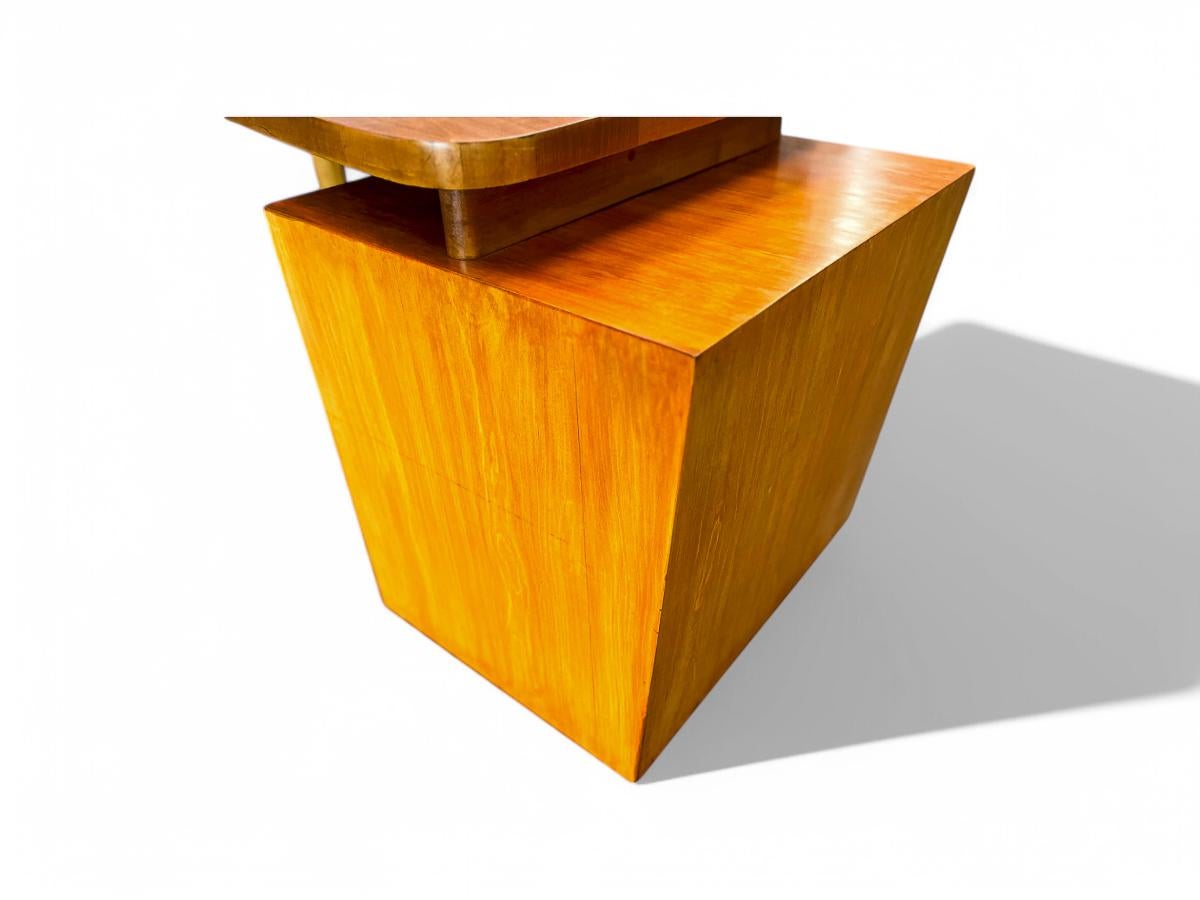 Bureau moderne brésilien de forme organique en bois dur, Joaquim Tenreiro, années 1950 en vente 9