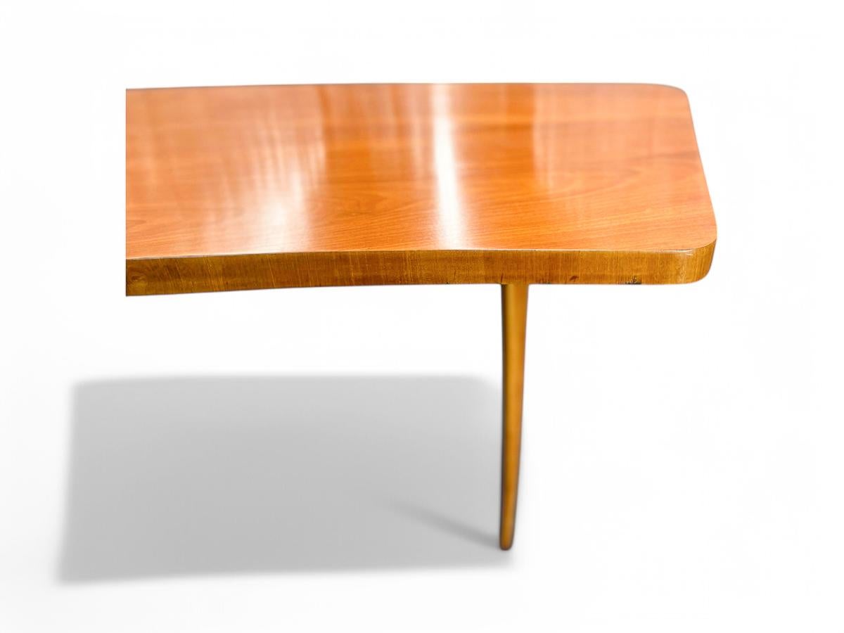 Bureau moderne brésilien de forme organique en bois dur, Joaquim Tenreiro, années 1950 en vente 1