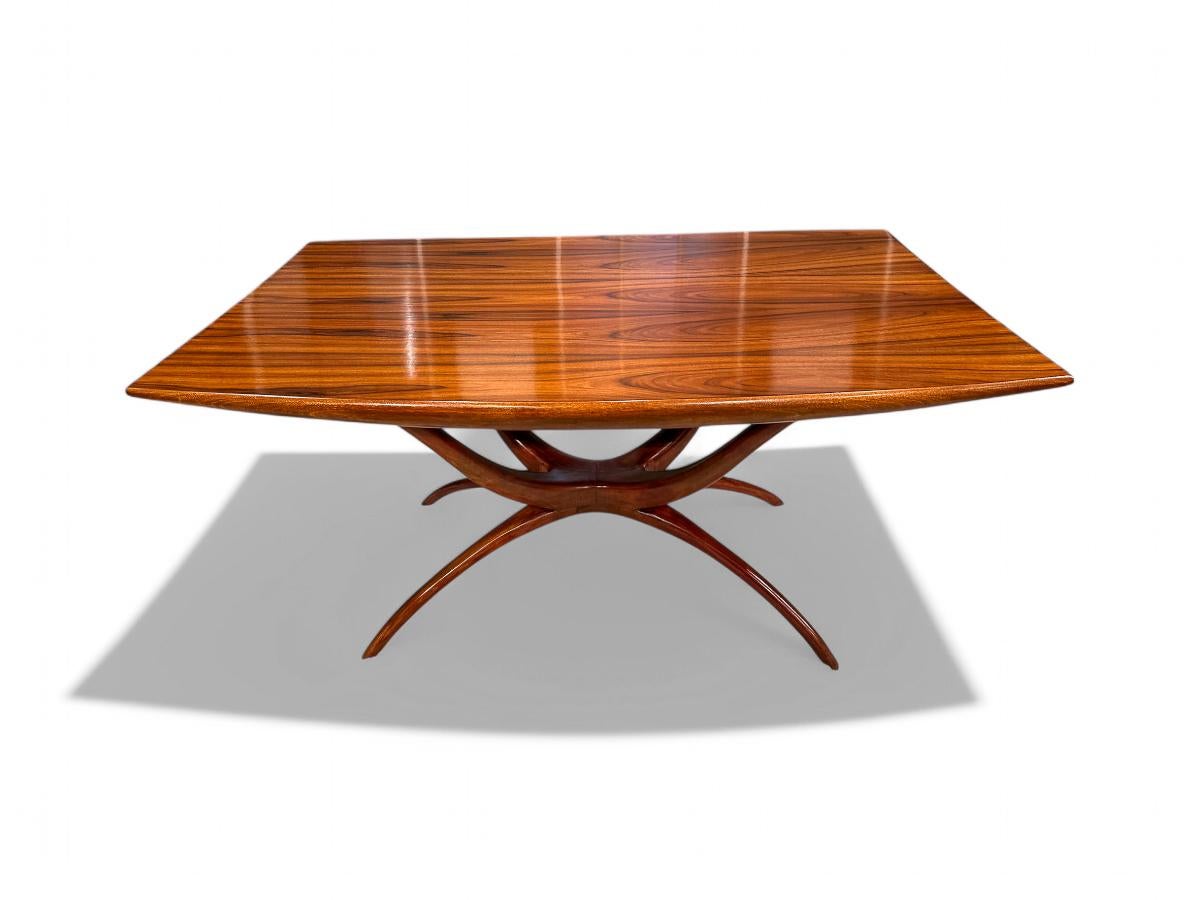 20th Century Brazilian Modern Dining Table with Sculpted Base, Giuseppe Scapinelli, 1950s