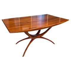 Brazilian Modern Dining Table with Sculpted Base, Giuseppe Scapinelli, 1950s
