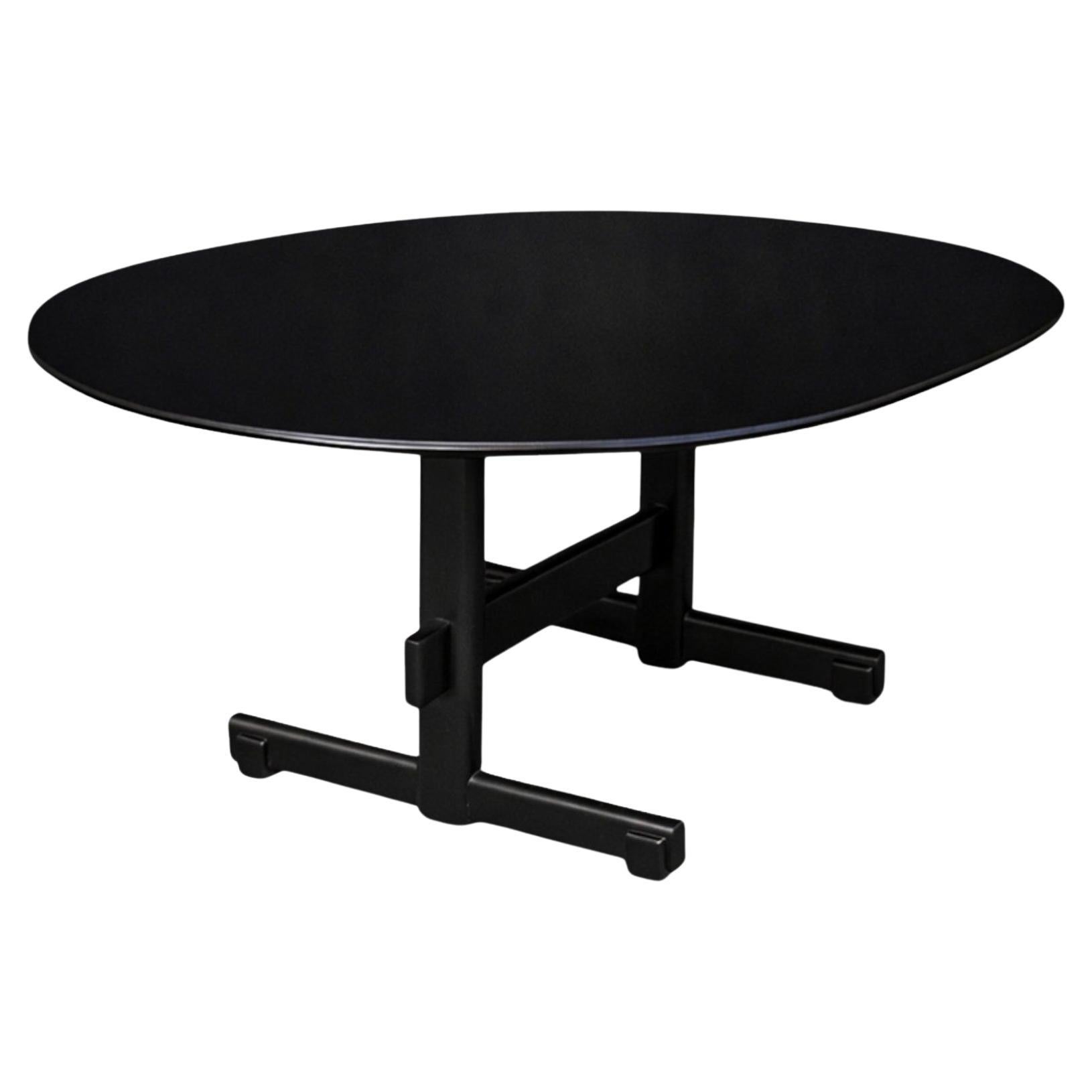 Brazilian Modern Extendable Table in Hardwood with Ebony Finish, Novo Rumo, 1960