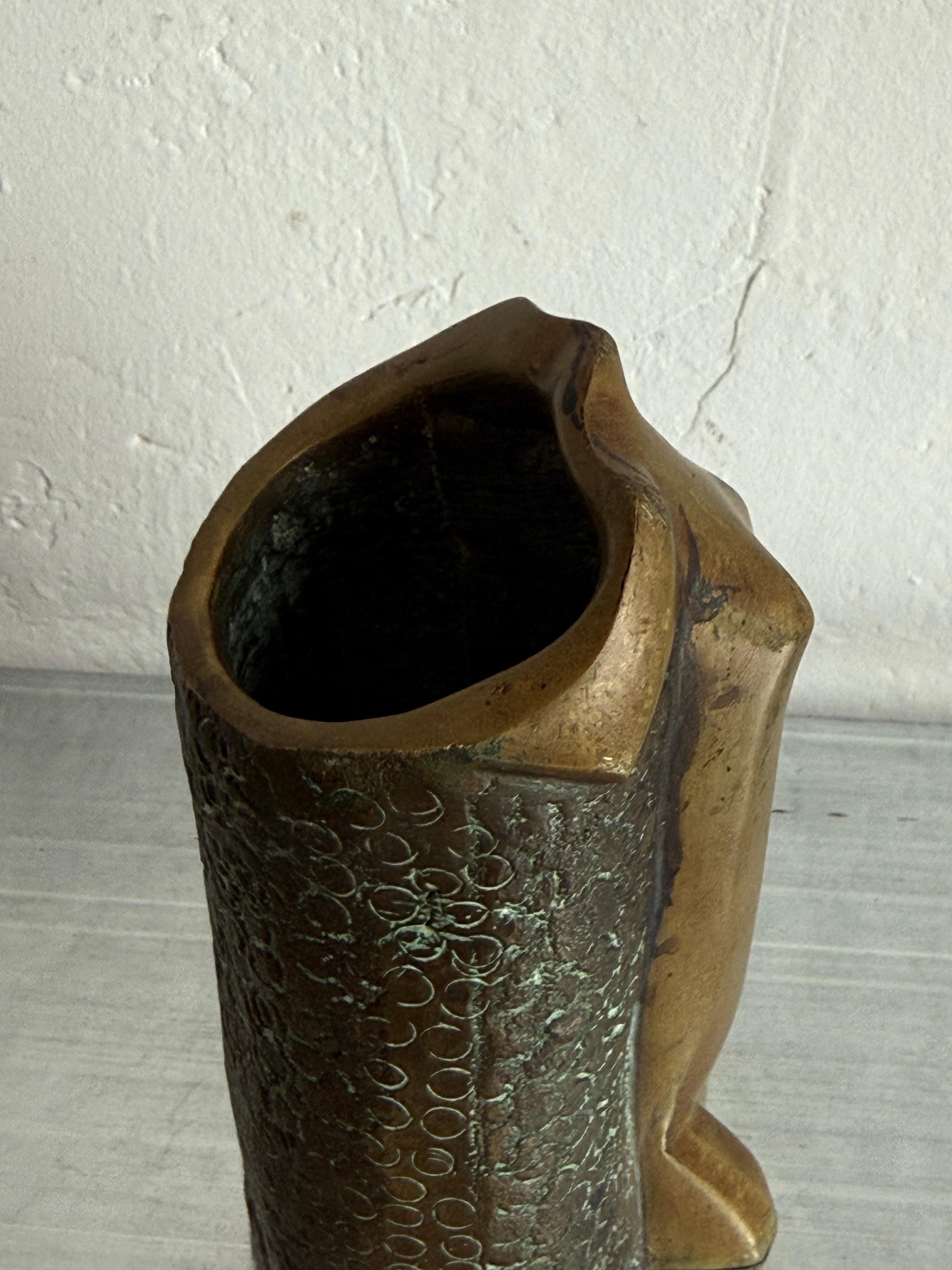 Brasilianische moderne weibliche skulpturale Vase oder Stifthalter, 1960er Jahre im Angebot 6