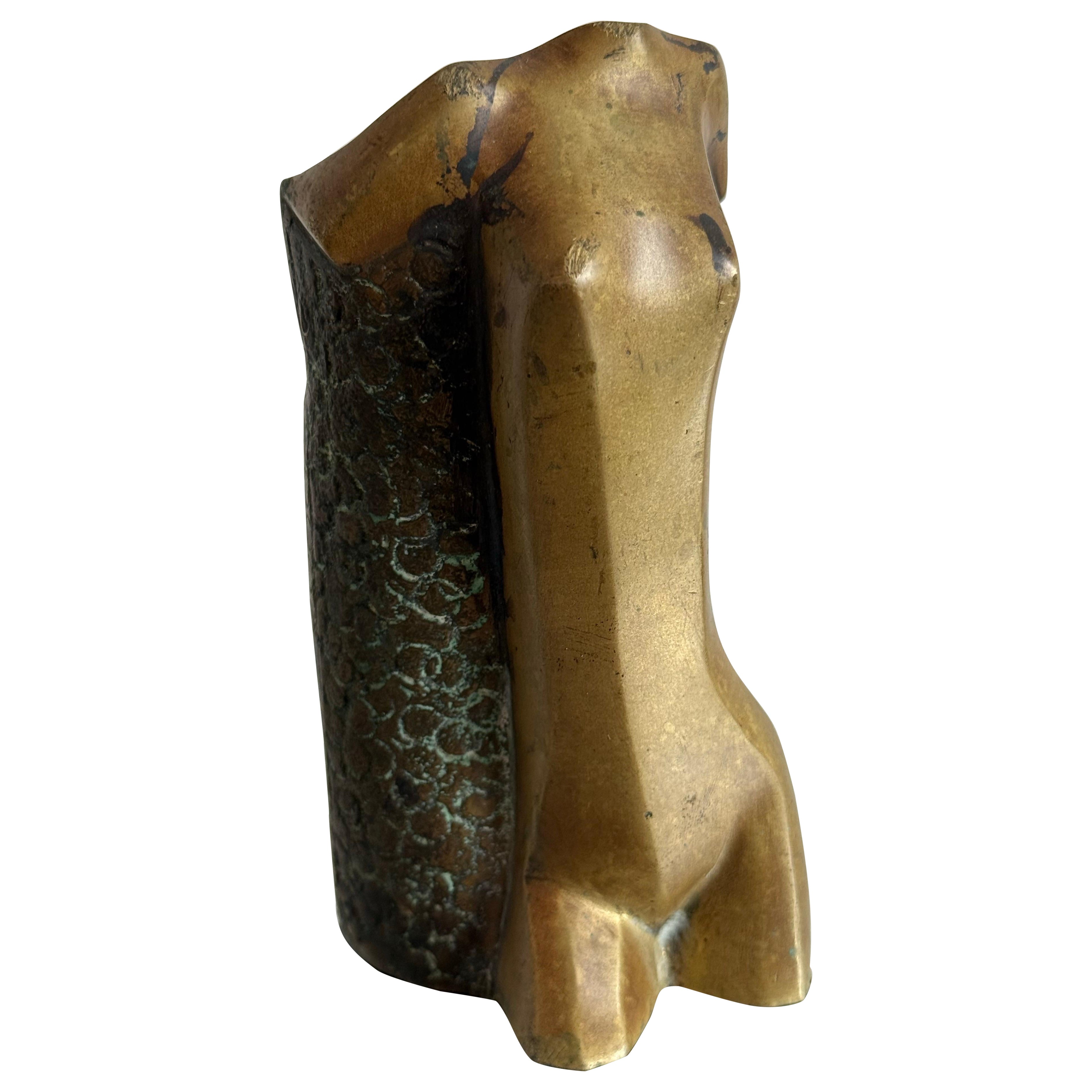 Brasilianische moderne weibliche skulpturale Vase oder Stifthalter, 1960er Jahre im Angebot