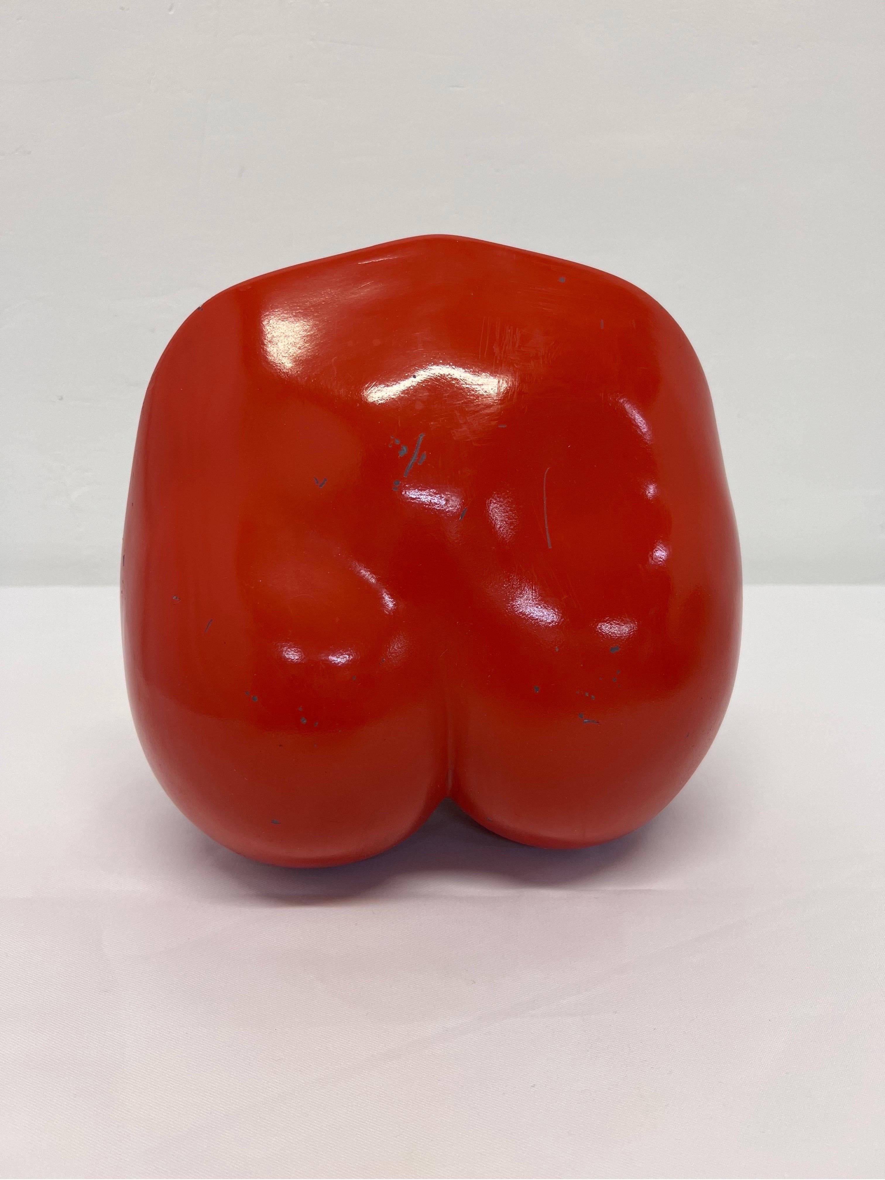 Brazilian Modern Fiberglass and Lacquer Sculpture by Pietrina Checcacci, 1970s In Fair Condition For Sale In Miami, FL