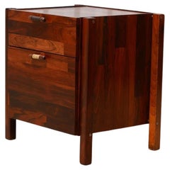 Brazilian Modern Filing Cabinet & Drawers in Hardwood, Jorge Zalszupin, 1960’s