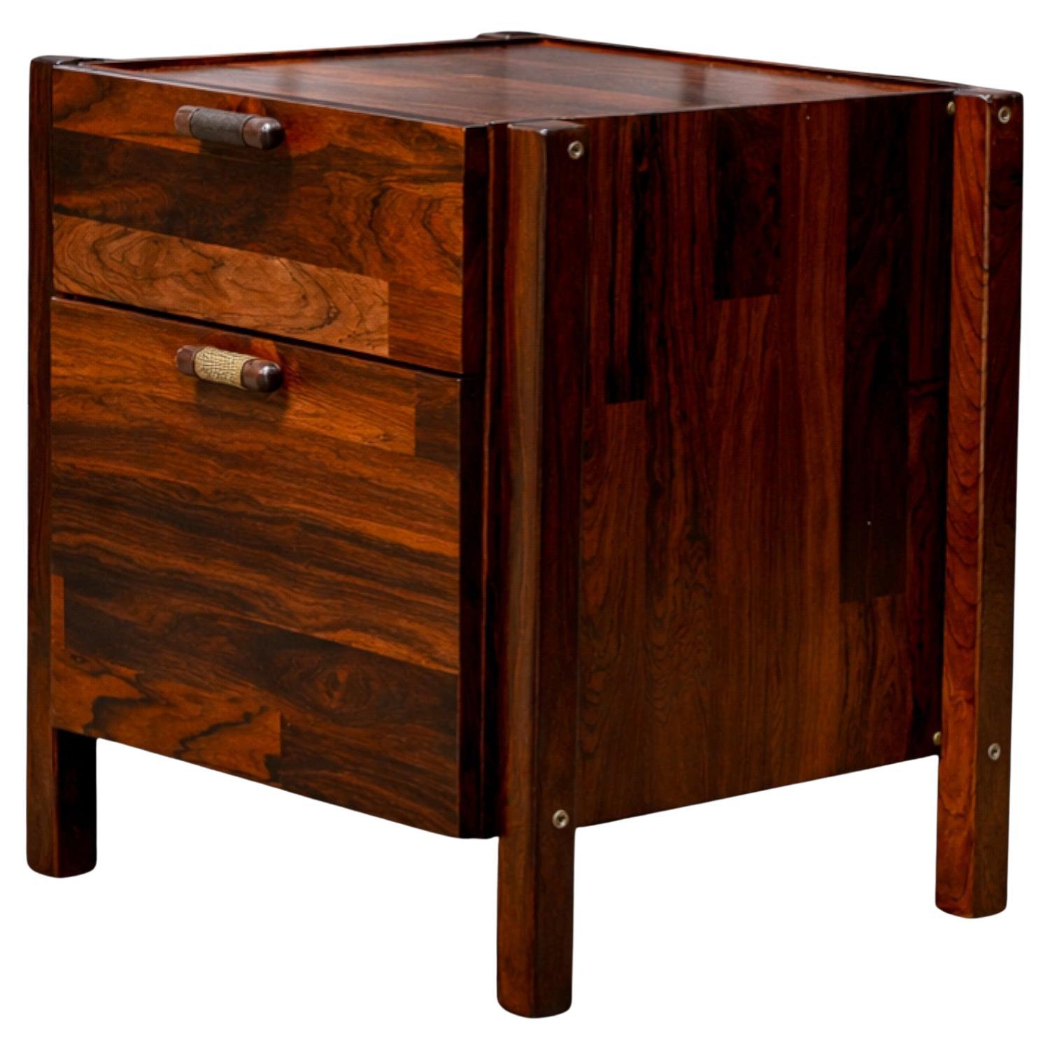 Jorge Zalszupin Two-Drawer Filing Cabinet, Brazilian Rosewood, 1960s