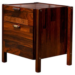 Brazilian Modern Filing Cabinet/Side Table in Hardwood, Jorge Zalszupin, 1960’s
