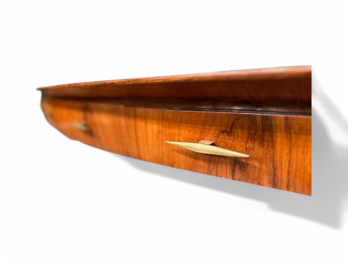 Aparador Flotante Moderno Brasileño de Madera Dura, Giuseppe Scapinelli, c. 1950 en Bueno estado para la venta en New York, NY