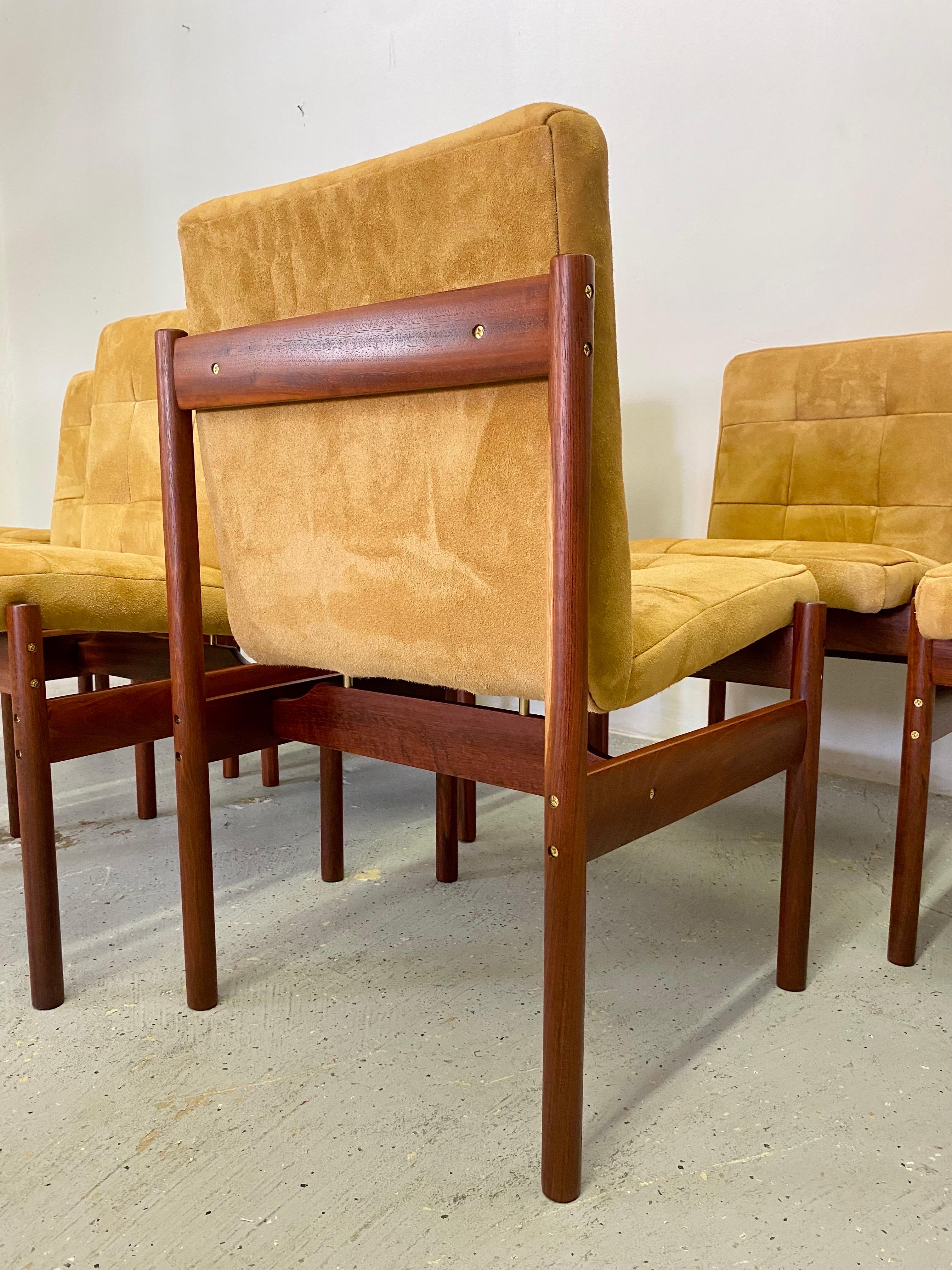 Mid-Century Modern Brazilian Modern Jacaranda Dining Chairs, Set of 8