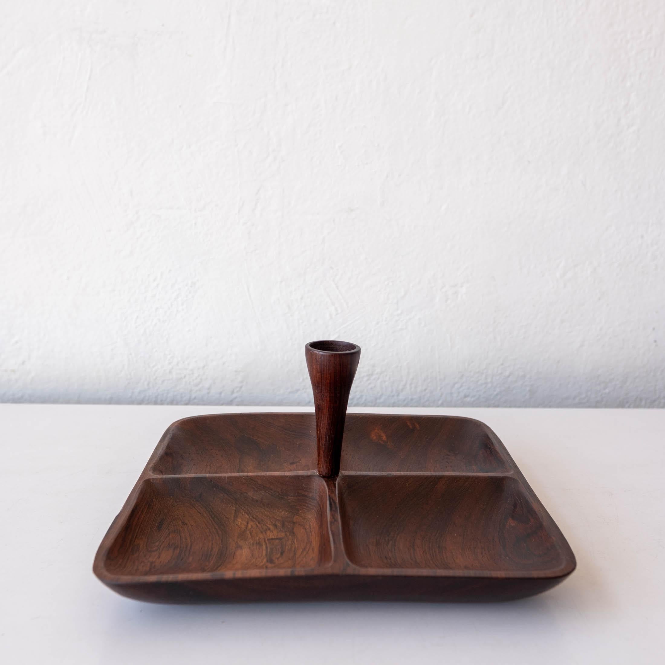 Brazilian Modern Jacaranda Divided Catch All Tray 2