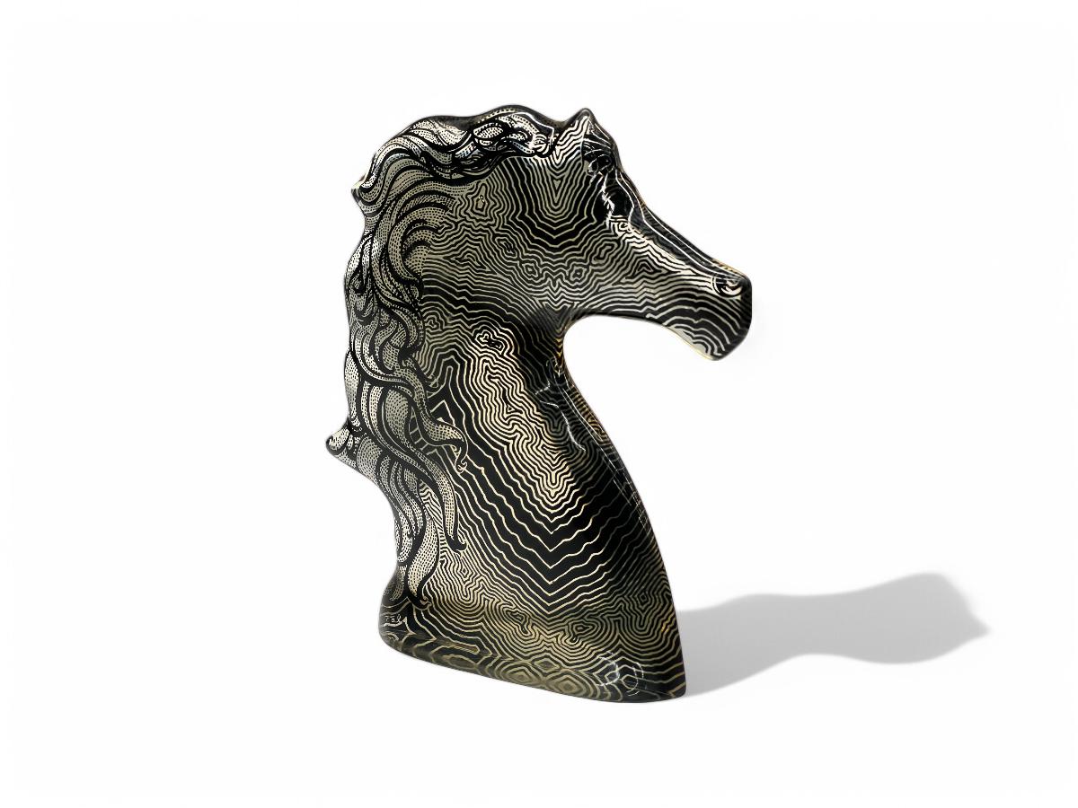 Mid-Century Modern Brazilian Modern Sculpture of a Horse in Resin, Abraham Palatinik, 1960s For Sale