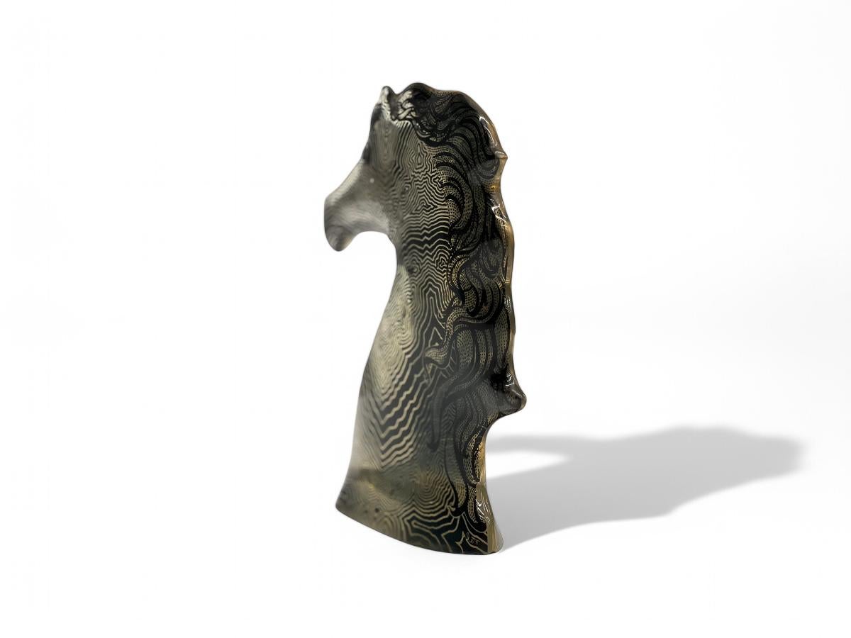 Hand-Crafted Brazilian Modern Sculpture of a Horse in Resin, Abraham Palatinik, 1960s For Sale