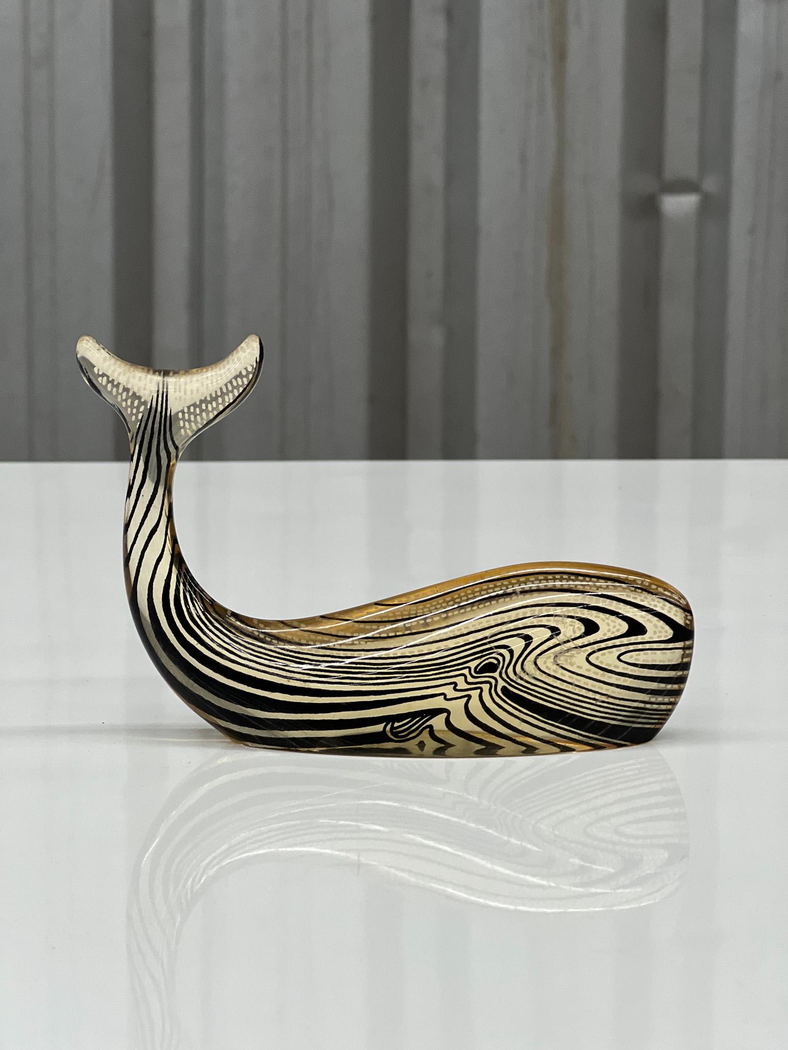 wooden whale kinetic sculpture