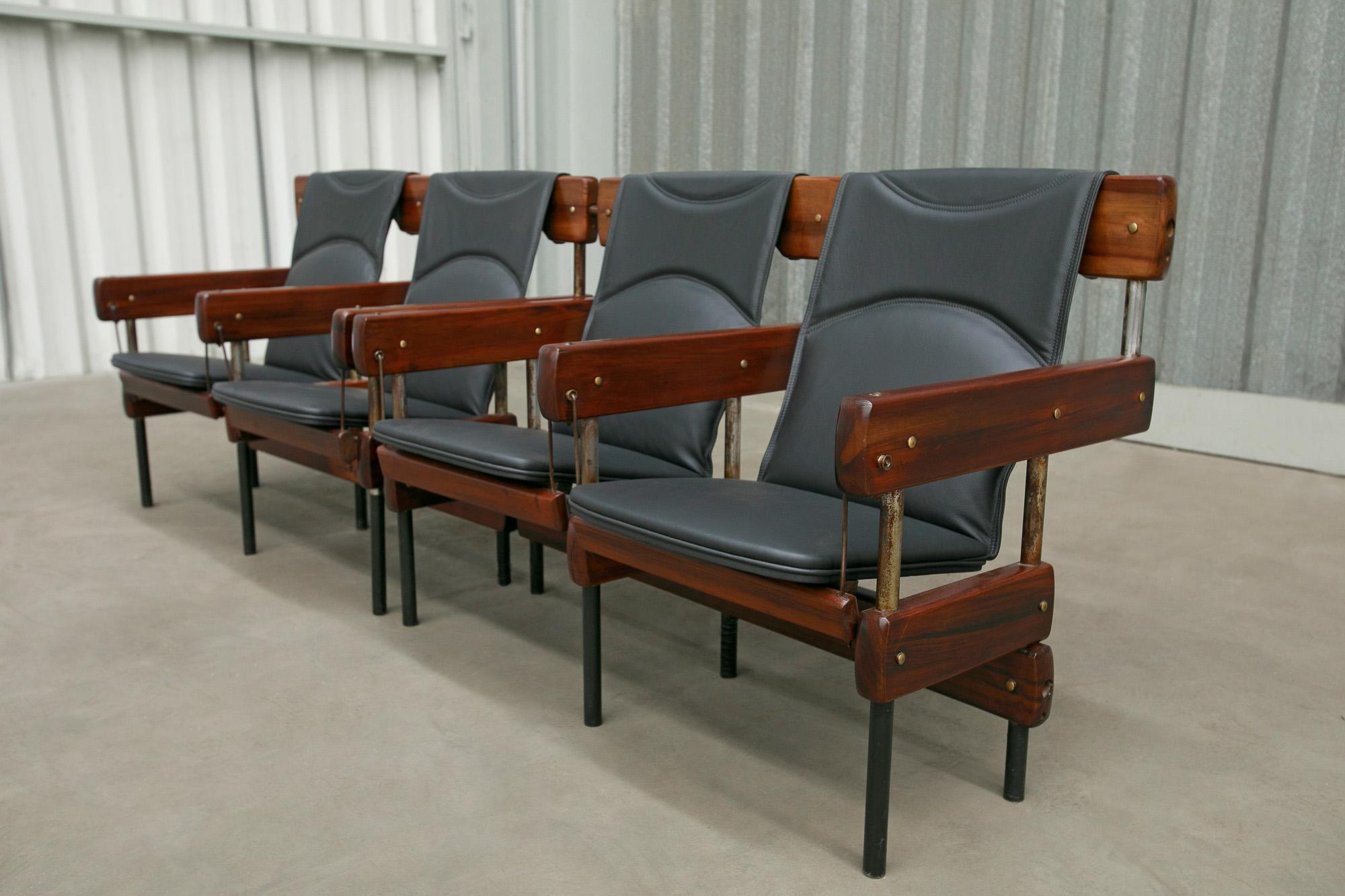 Available today, with domestic shipping in NYC metro area included, Those Mid Century Modern Pair of Double “Longarina” Auditorium Chairs by Sergio Rodrigues, made in Brazil in 1965 is nothing less than spectacular.  

This pair of double