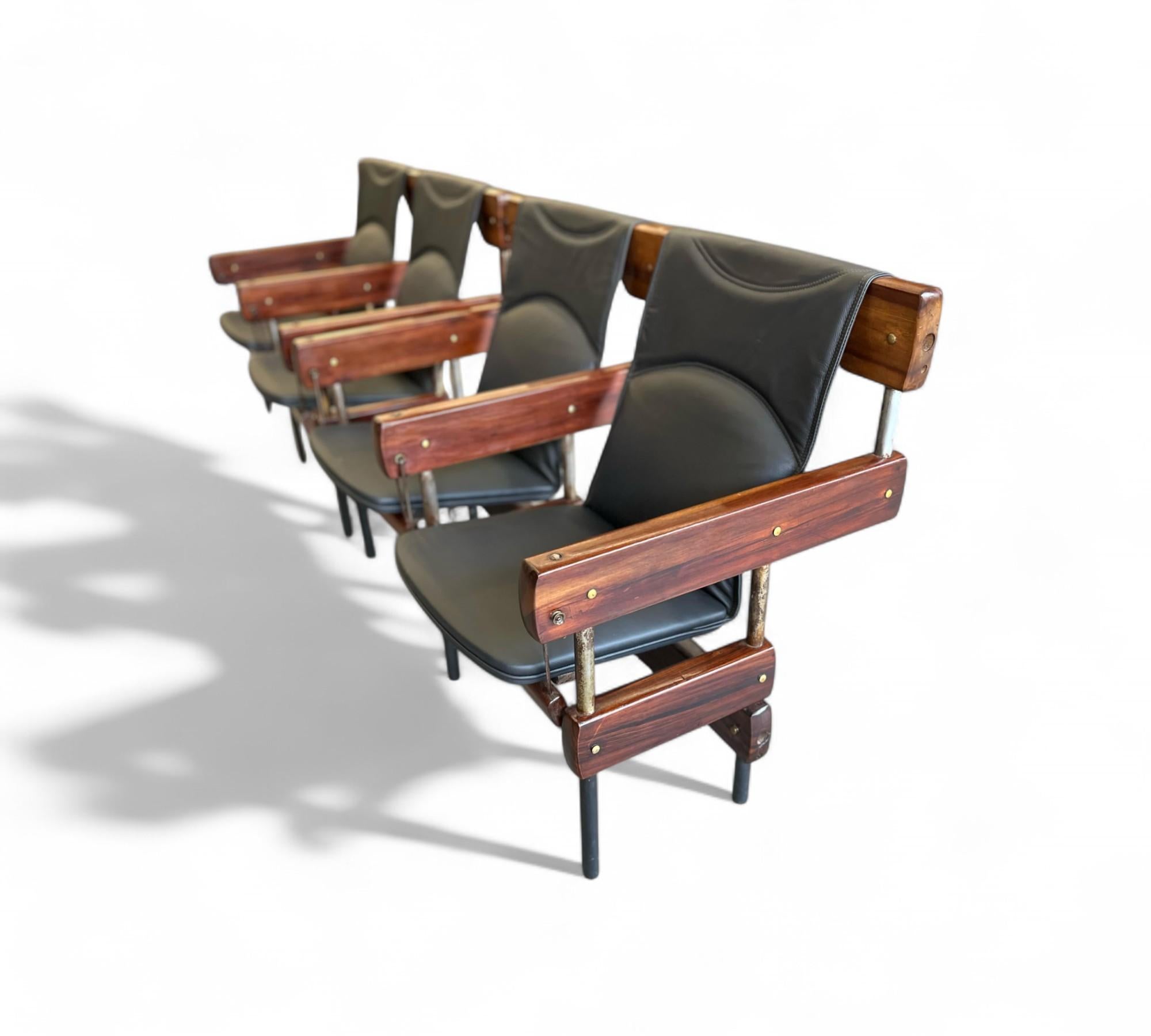 Mid-Century moderno Sedie da auditorium moderne brasiliane 