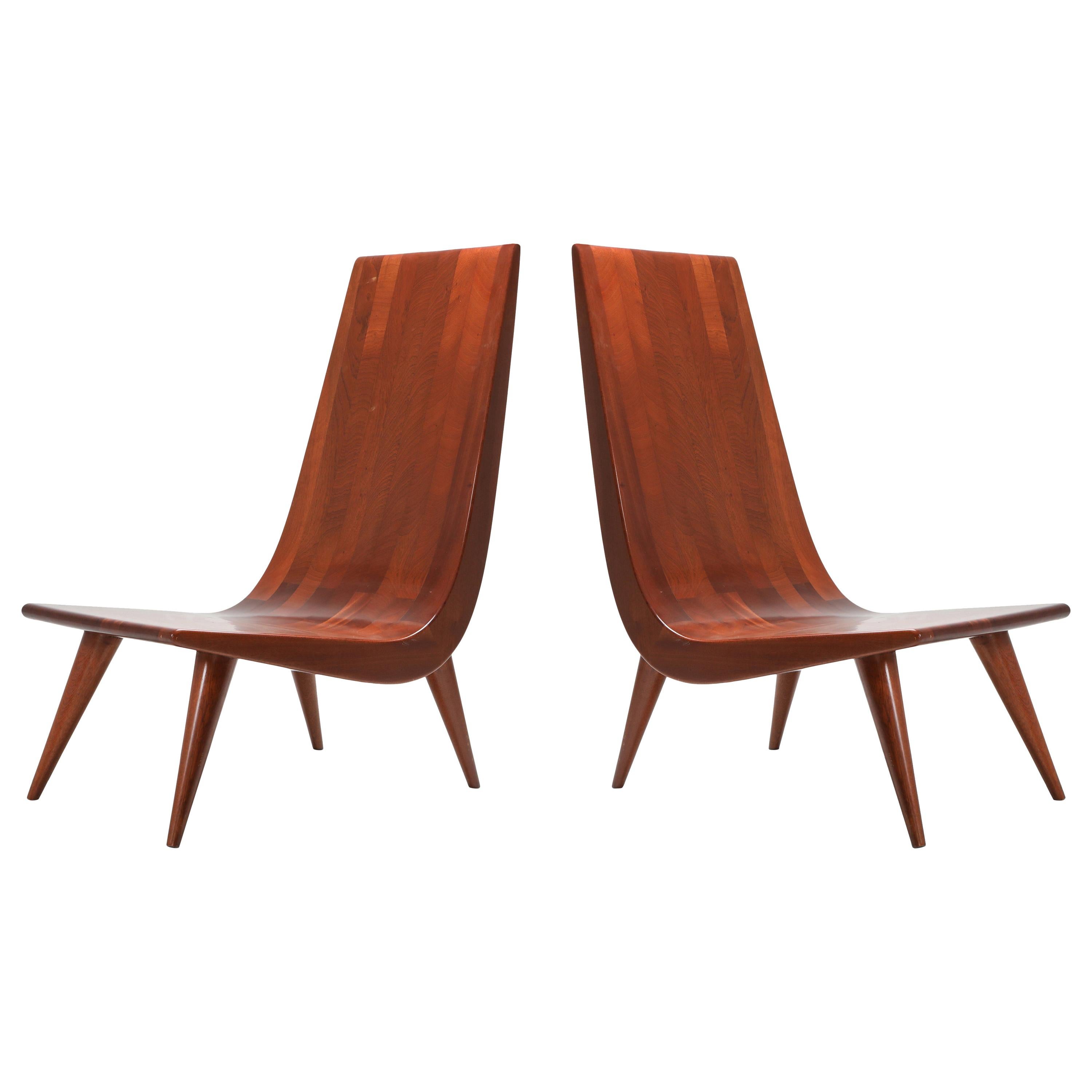 Walnut Brazilian Modern Lounge Chair, 1970s