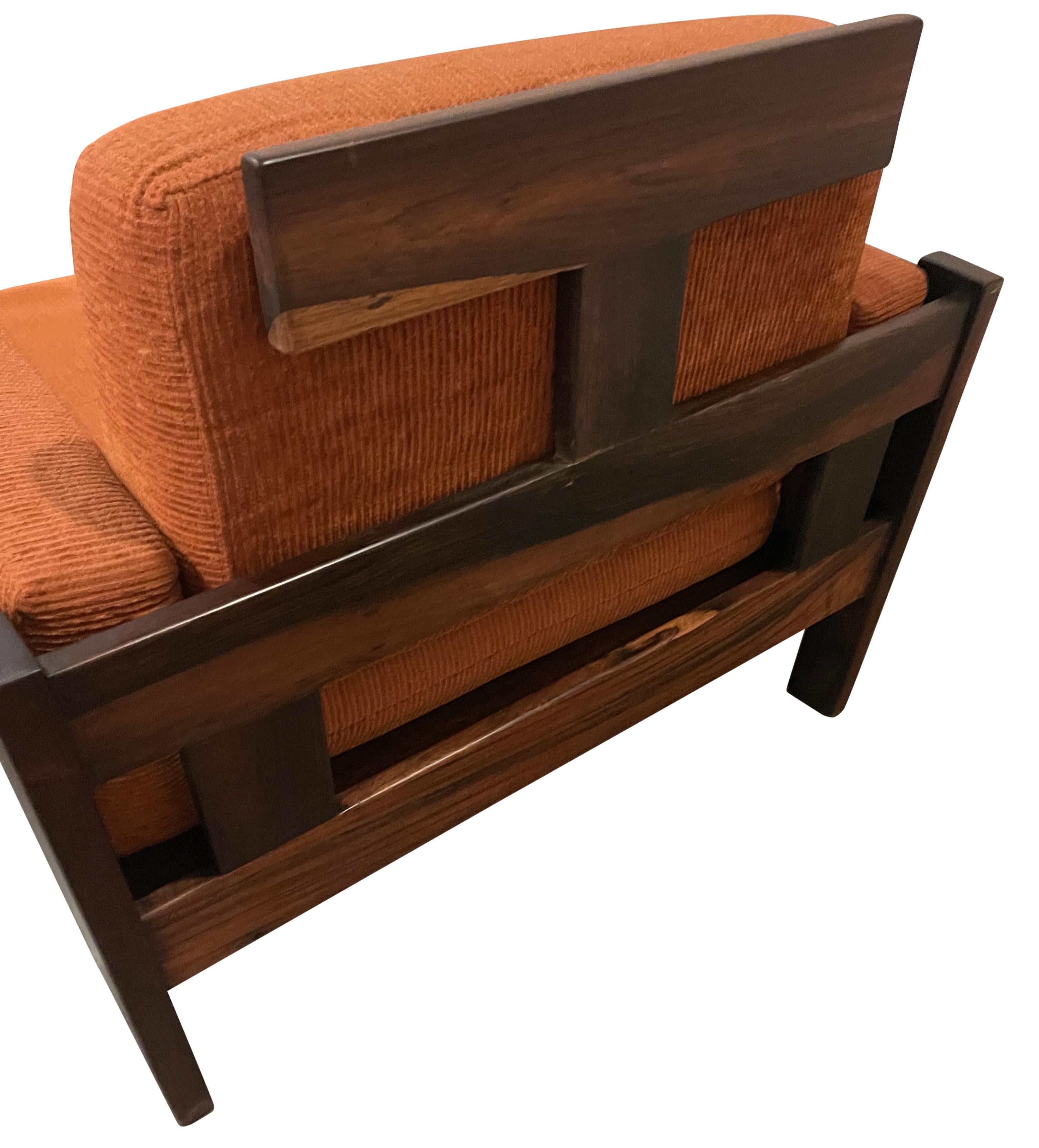 20ième siècle Chaises longues modernes brésiliennes par Móveis Cimo, années 1960 Signées en vente