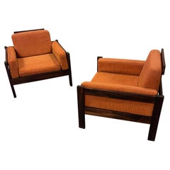 Brazilian Modern Lounge Chairs by Móveis Cimo, 1960s Signed