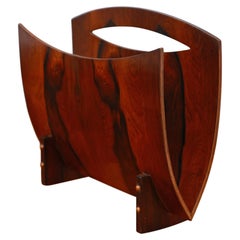 Brazilian Modern Magazine Rack in Hardwood, Brazil, c. 1960