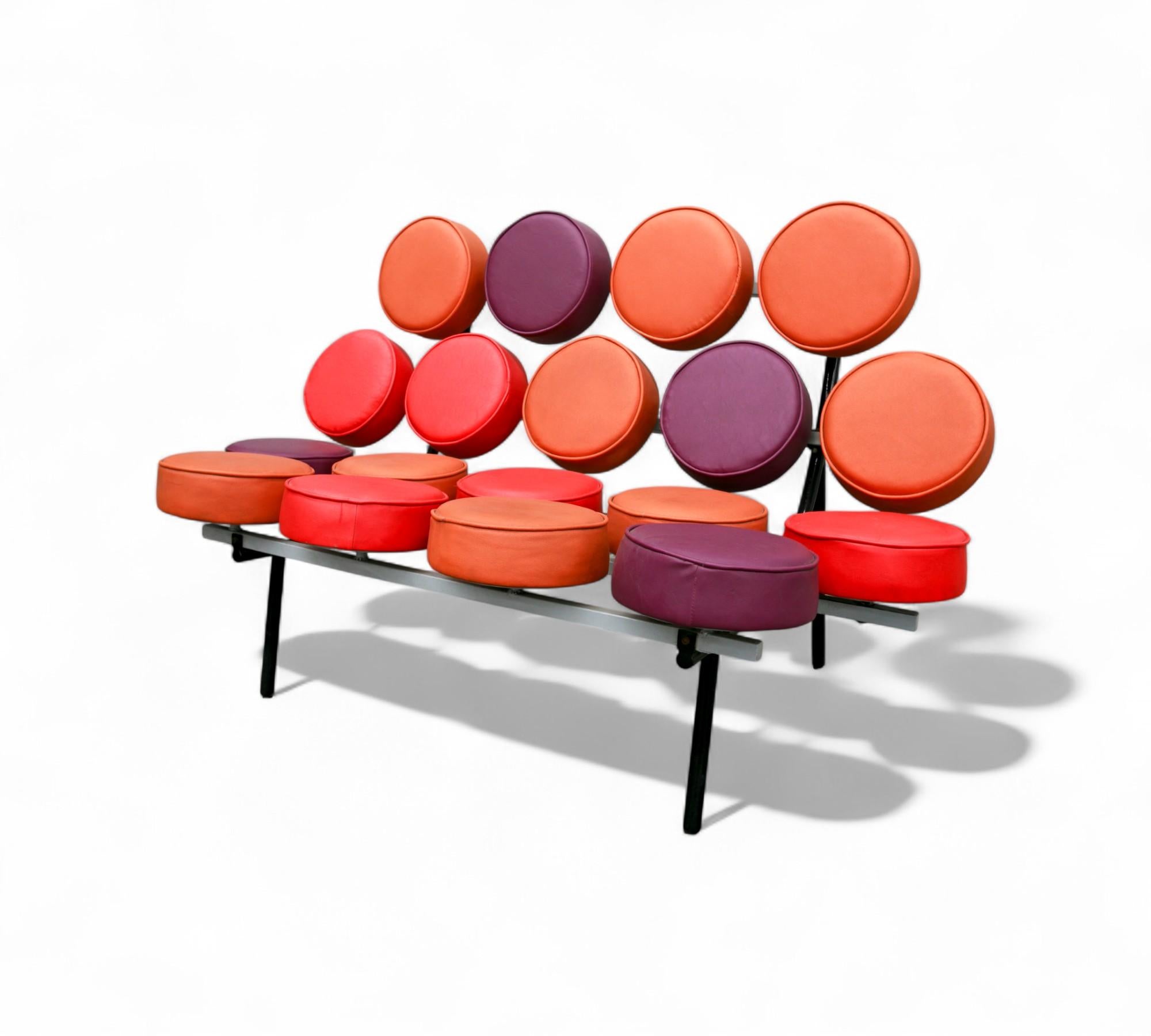 Available today, with domestic shipping in NYC metro area included, This Brazilian Modern Marshmallow” Sofa by George Nelson is nothing less than gorgeous!  

The Marshmallow Sofa, designed by George Nelson and Irving Harper in 1956, is a celebrated
