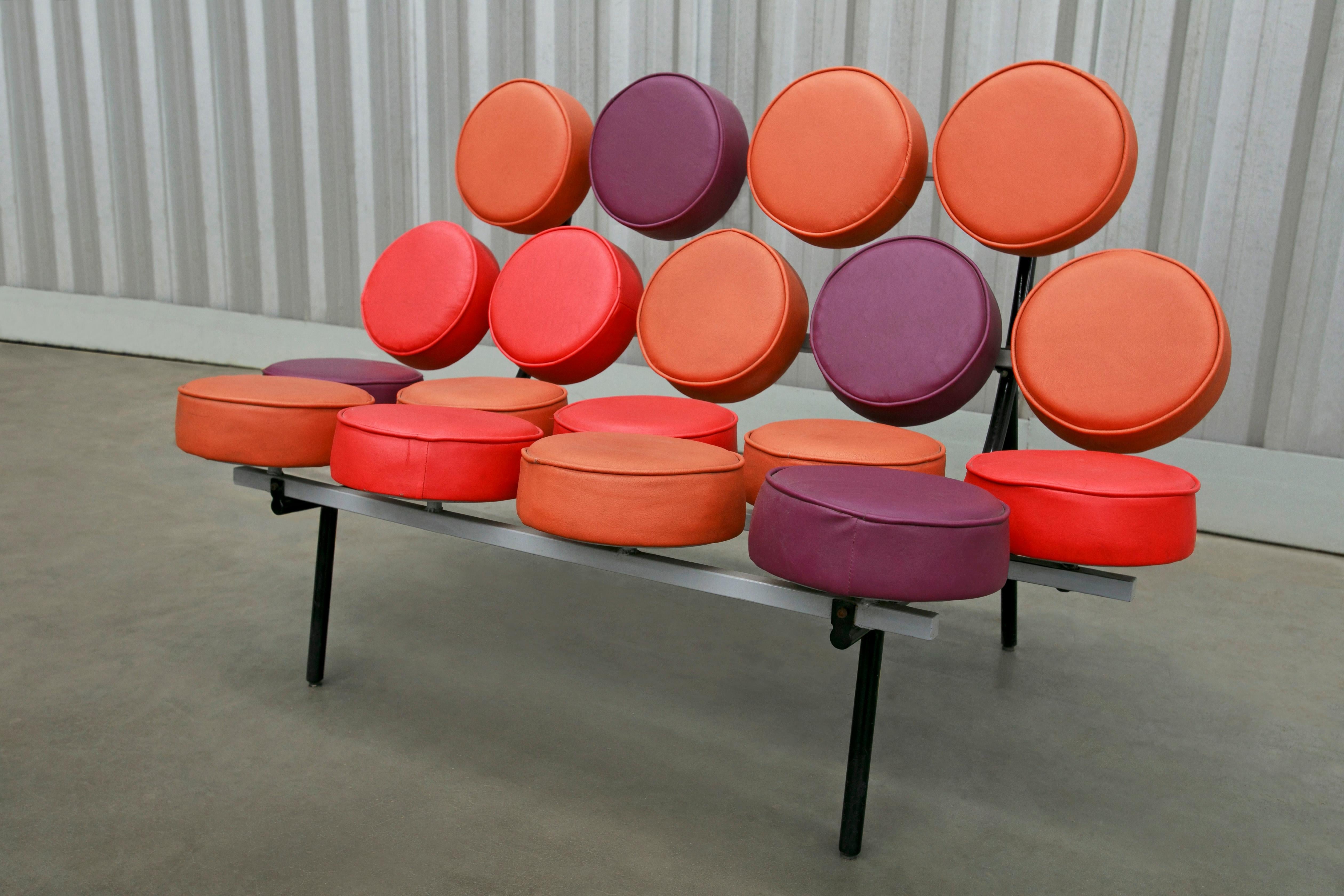 Brésilien Canapé moderne brésilien Marshmallow de George Nelson, 1956 en vente