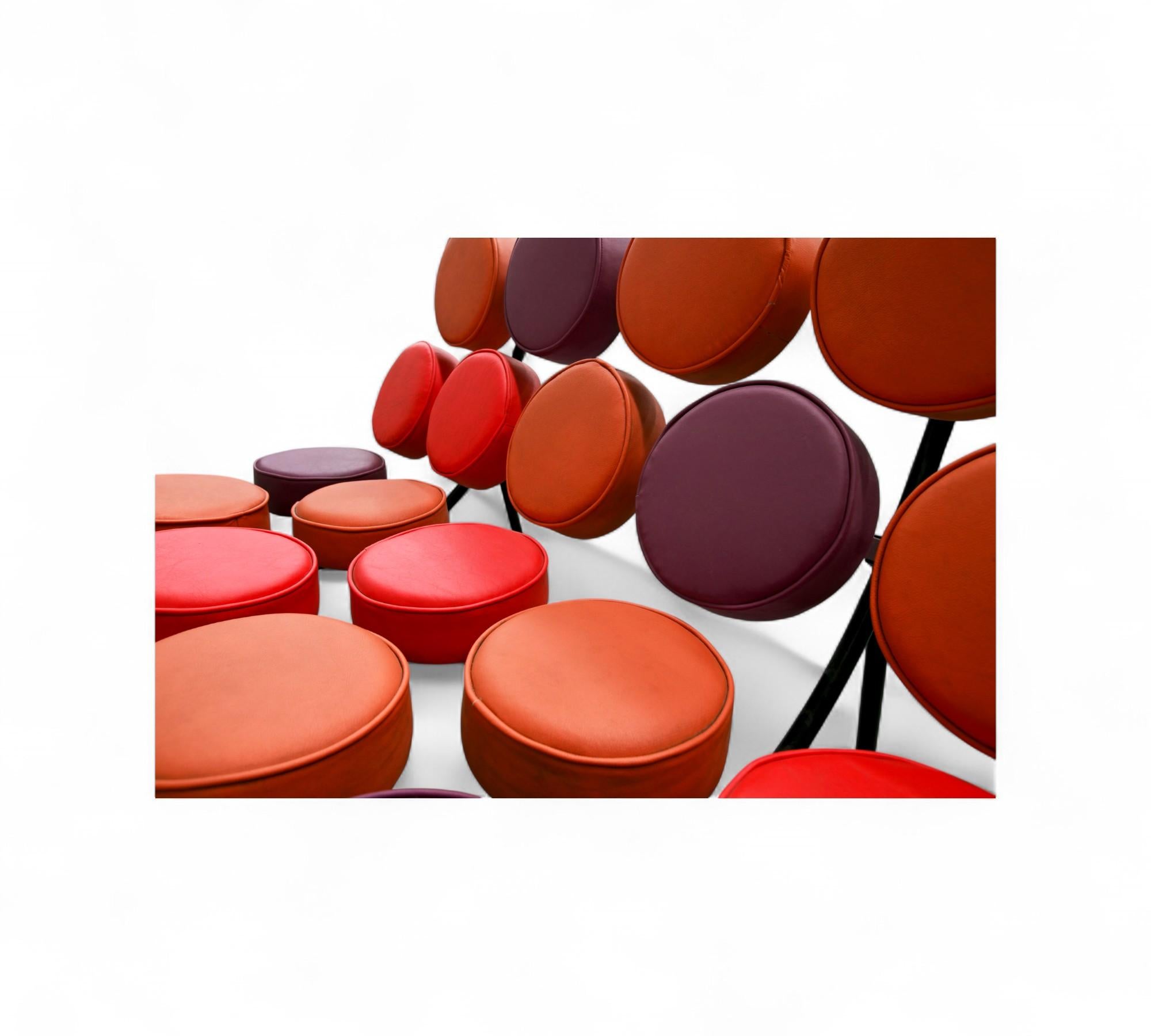 Metal Brazilian Modern Marshmallow” Sofa by George Nelson, 1956 For Sale