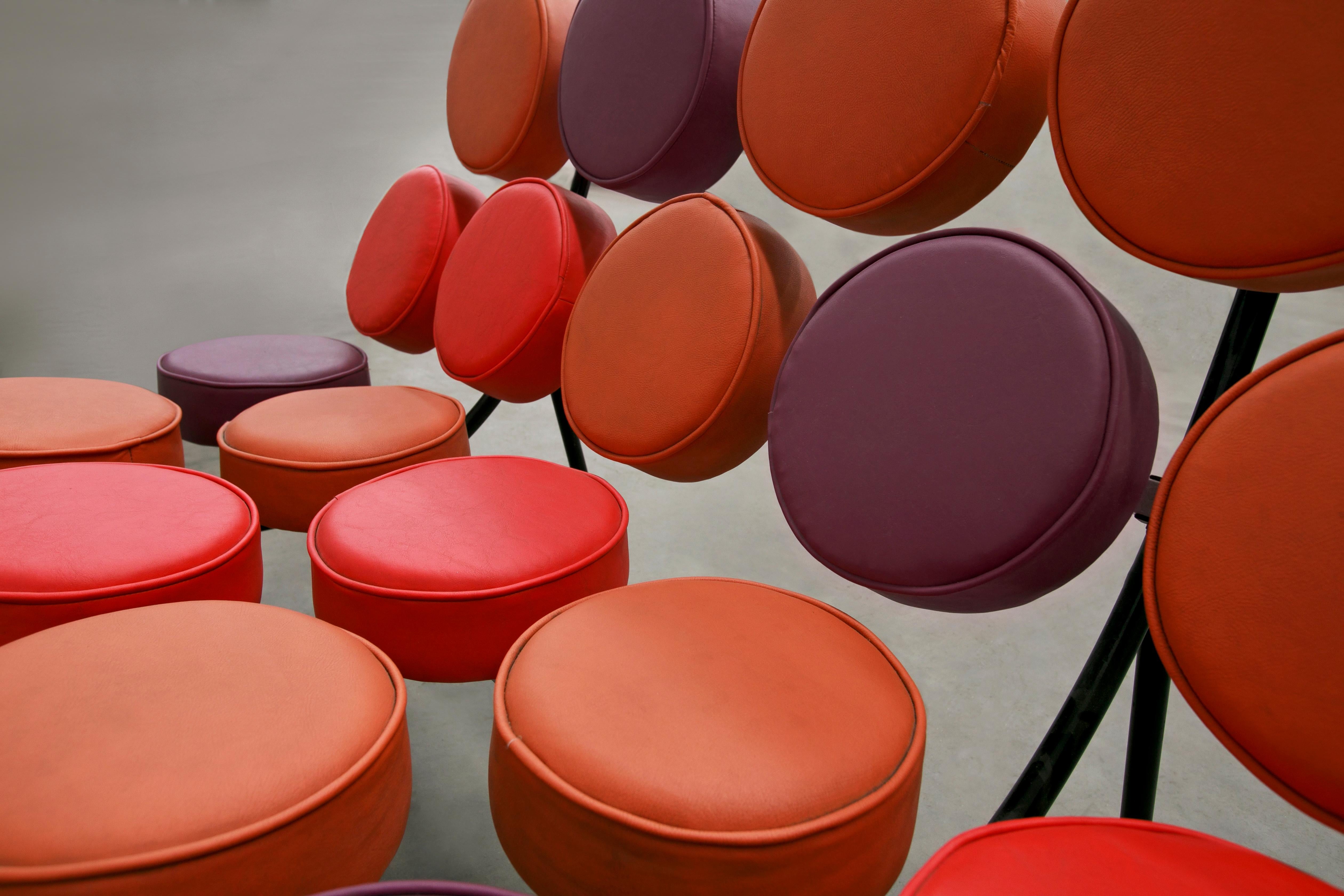 Métal Canapé moderne brésilien Marshmallow de George Nelson, 1956 en vente