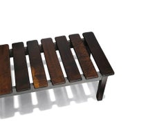 Brazilian Modern Mid Century Exotic Wood Bench or Coffee Table