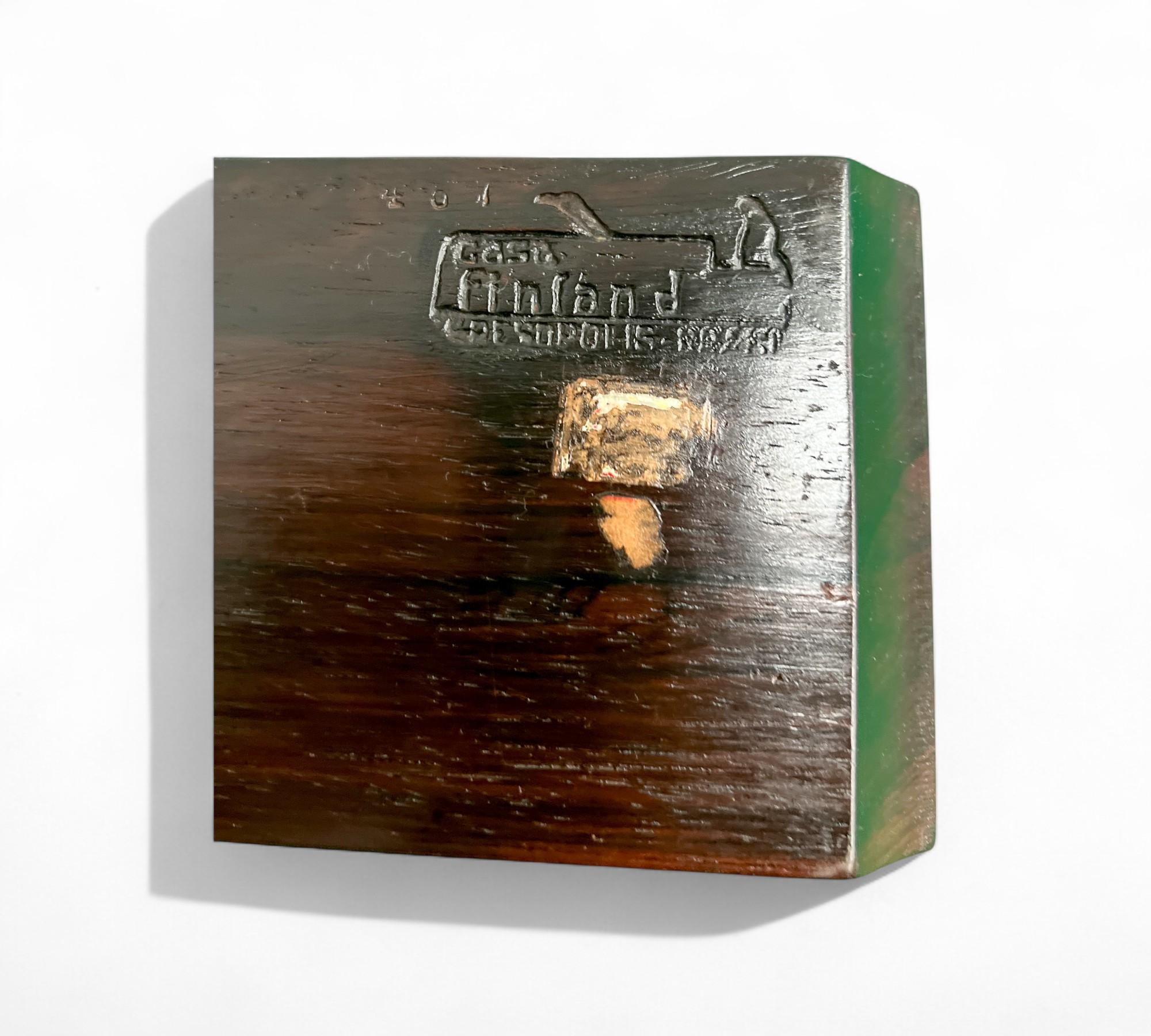 Travail du bois Plat de service miniature brésilien moderne en bois dur et céramique par Casa Finland en vente