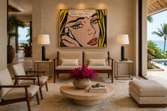 Moderne modulare brasilianische Zweisitzer-Sofa / Loungesessel aus Imbuia-Holz, Michel Arnault