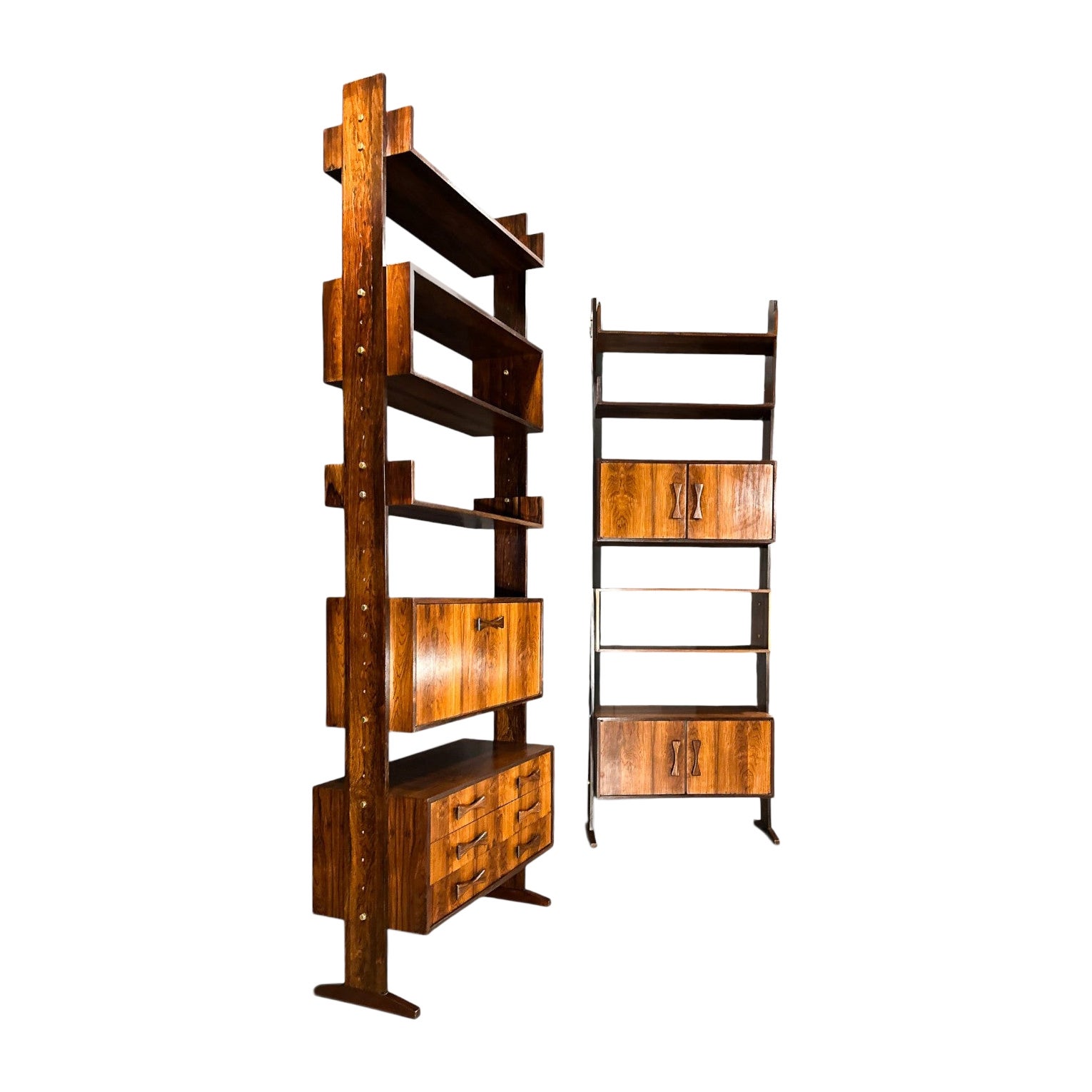 Brazilian Modern Modular Shelving Units by Ernesto Hauner, Brazil, 1960s