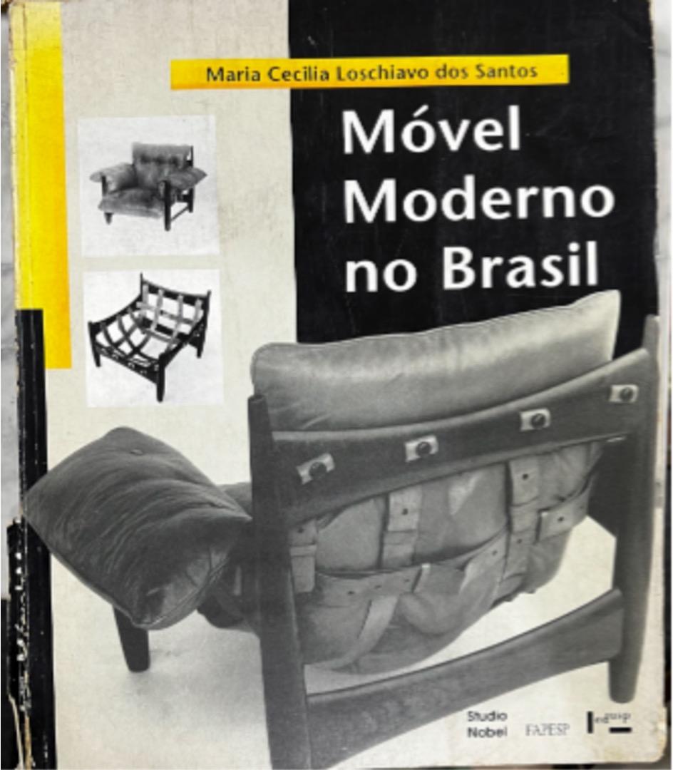 Brazilian Modern Mole Armchair & Stool Hardwood & Leather Sergio Rodrigues 1957 4
